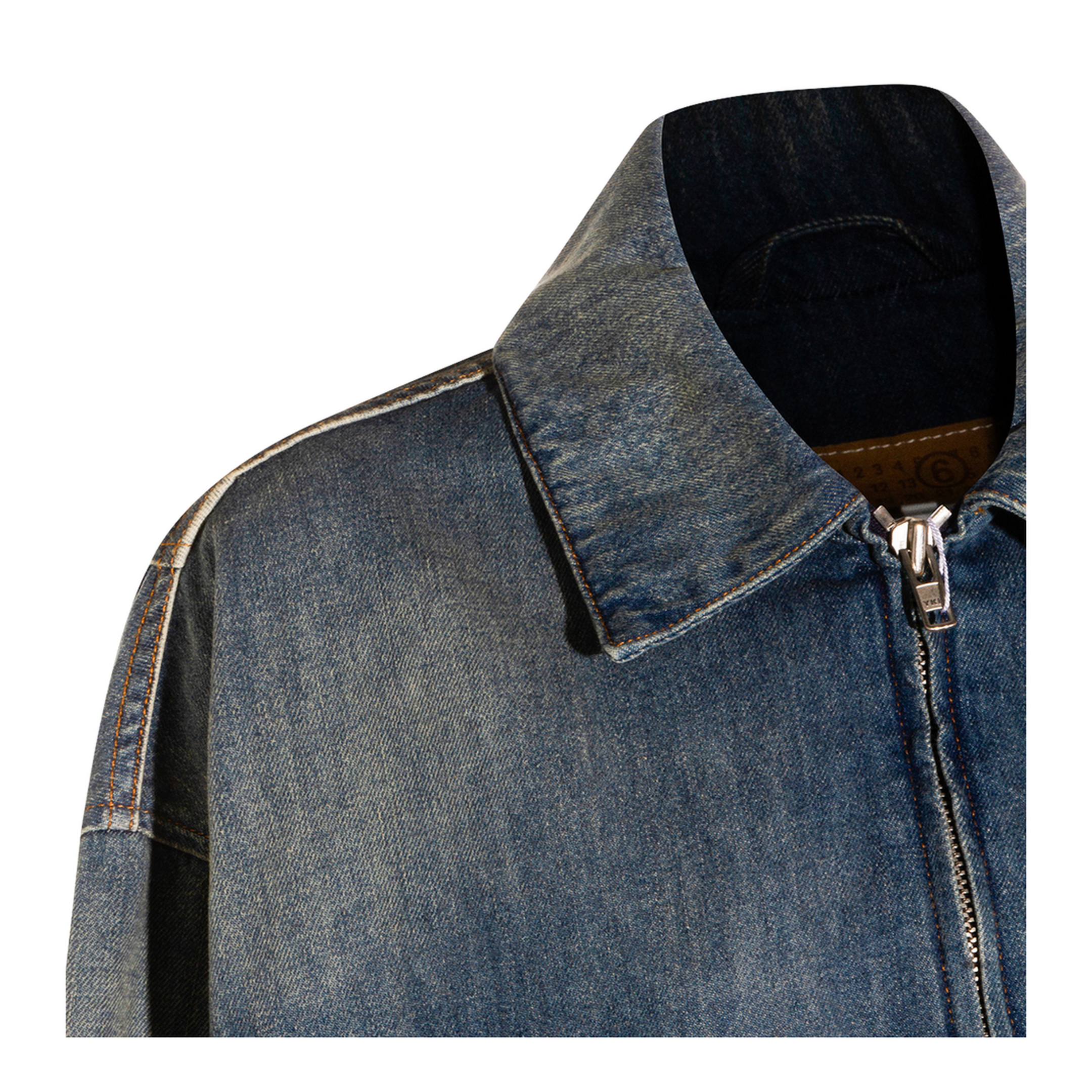 Blue Denim Jacket With Flap Pockets - Image 7