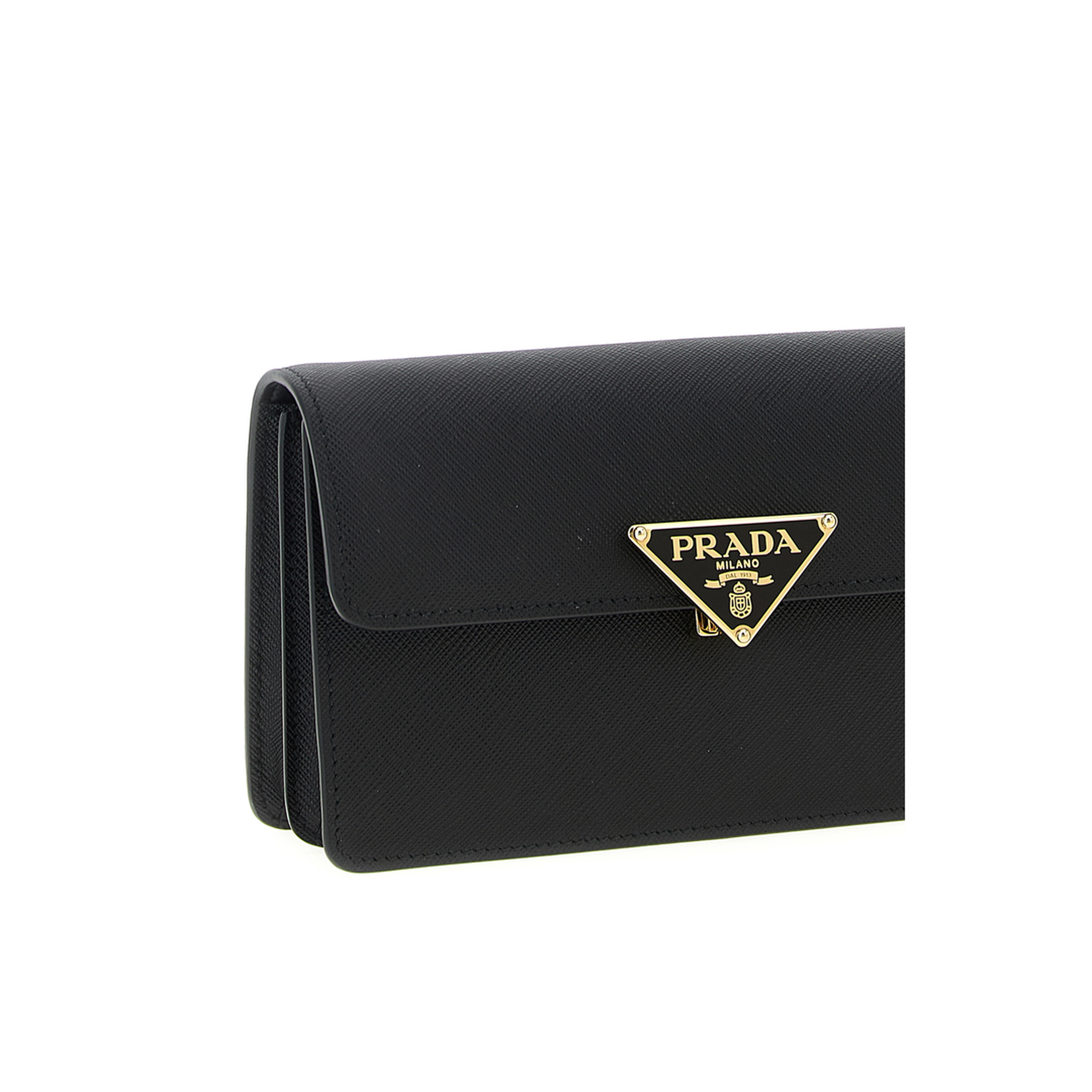 Mini Saffiano Calfskin Crossbody - Black - Image 3
