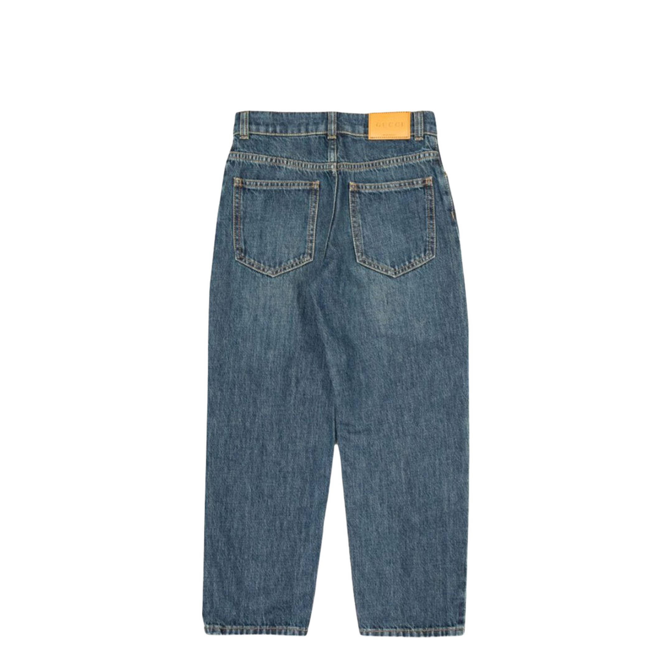 Ju Pants Eco Washed Denim Dark Blue Mix - Image 2