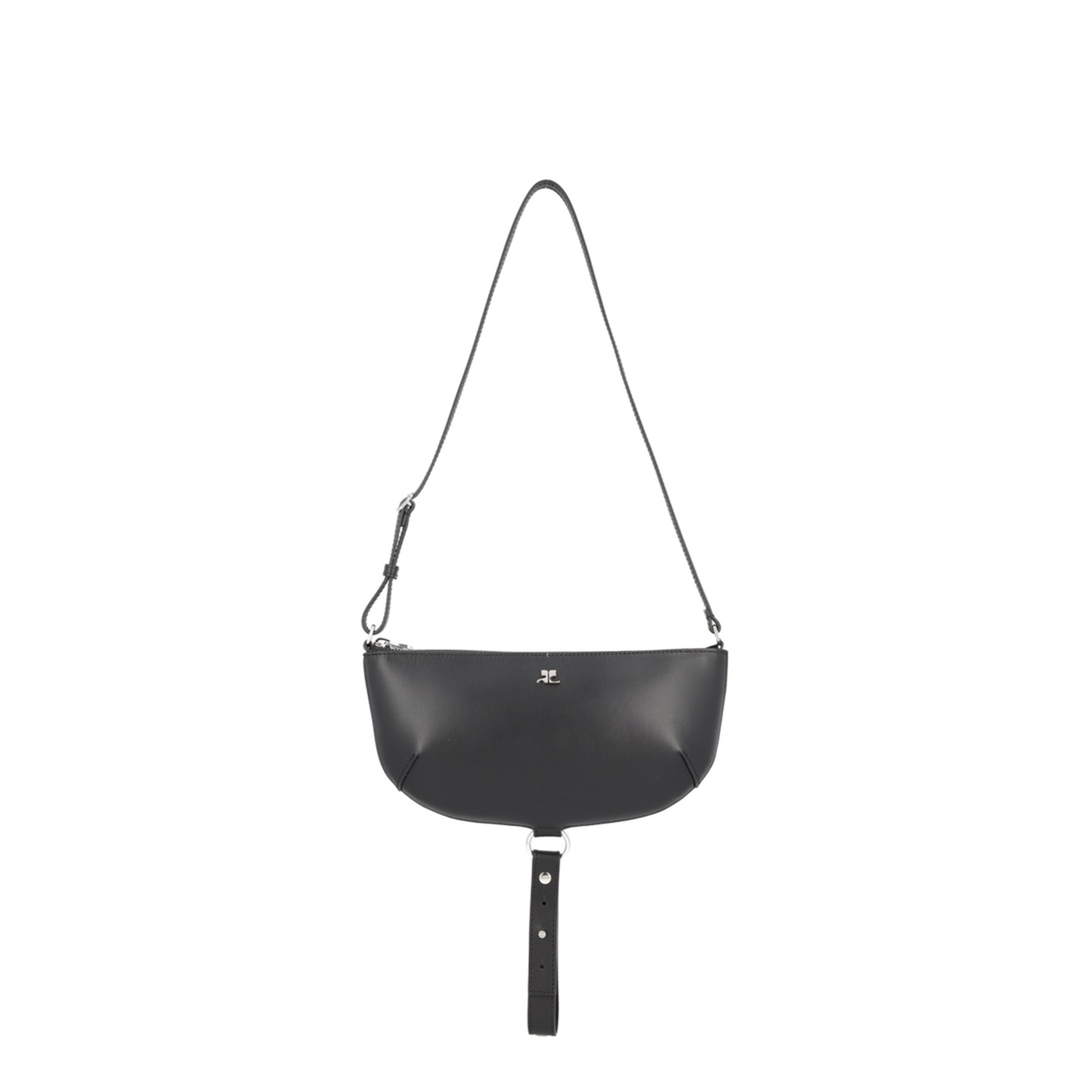 Holy Eclipse Medium Calf Leather Shoulder Bag - Black - Image 1