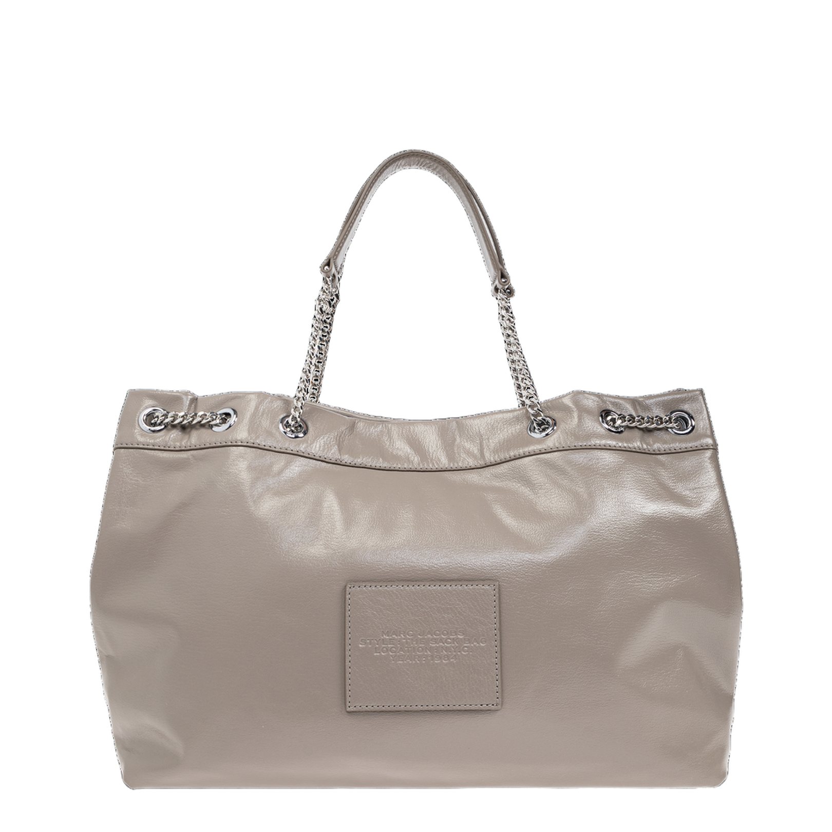 The Sack Bag Leather Beige - Image 3