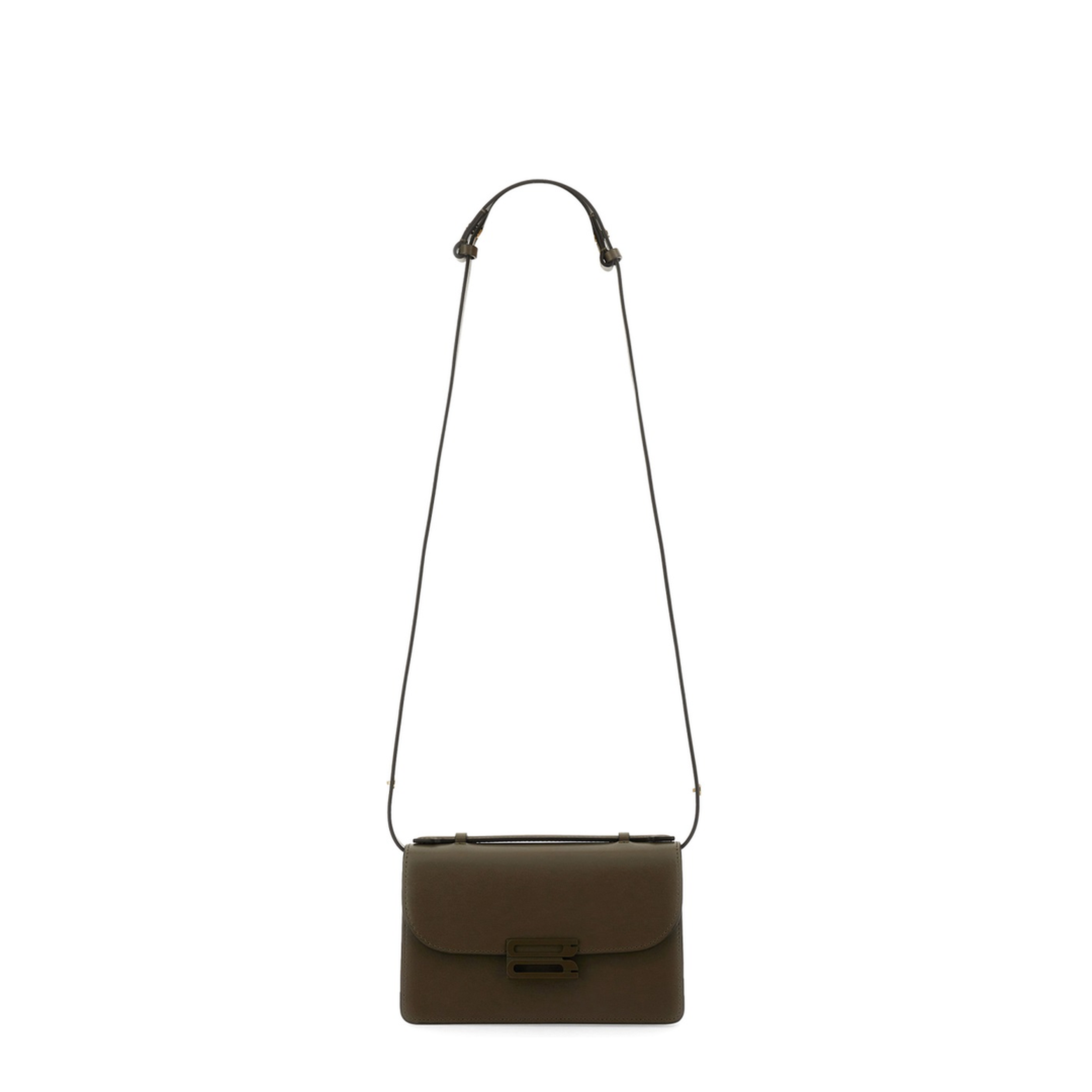 Tonal Mini Calf Leather Bag - Dark Khaki - Image 3