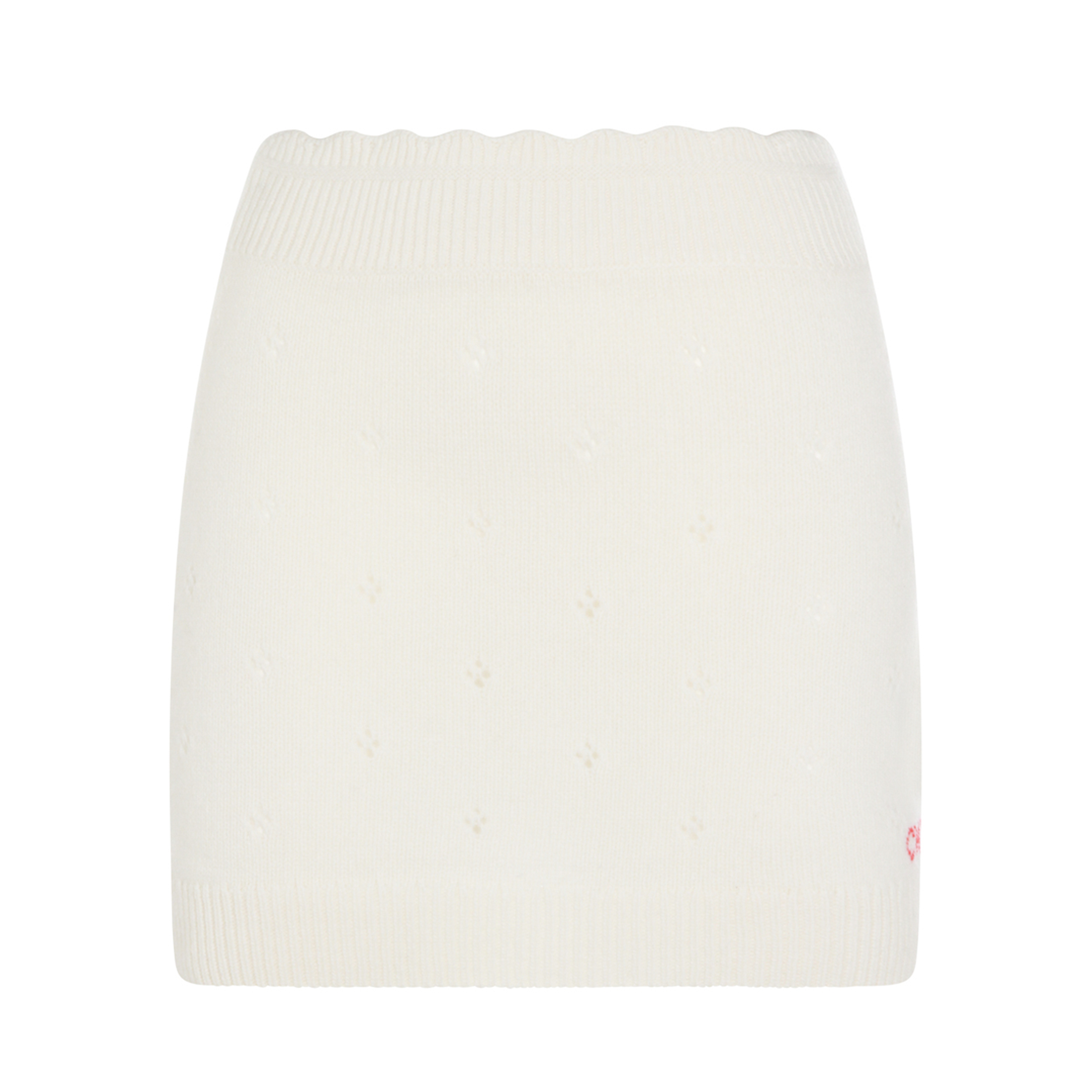 Openwork Wool and Cashmere Miniskirt - Image 1