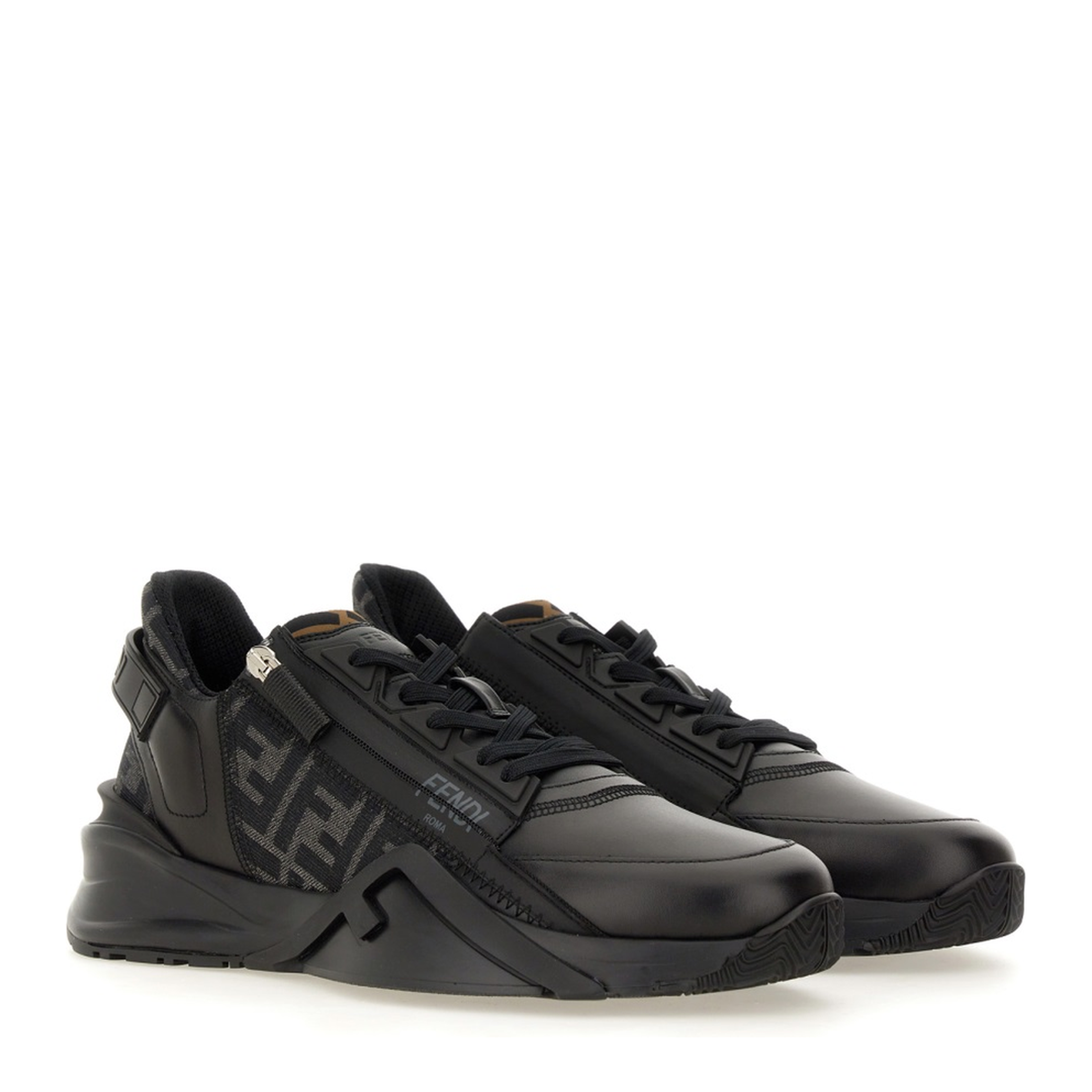 Flow Trainers Leather Black - Image 4