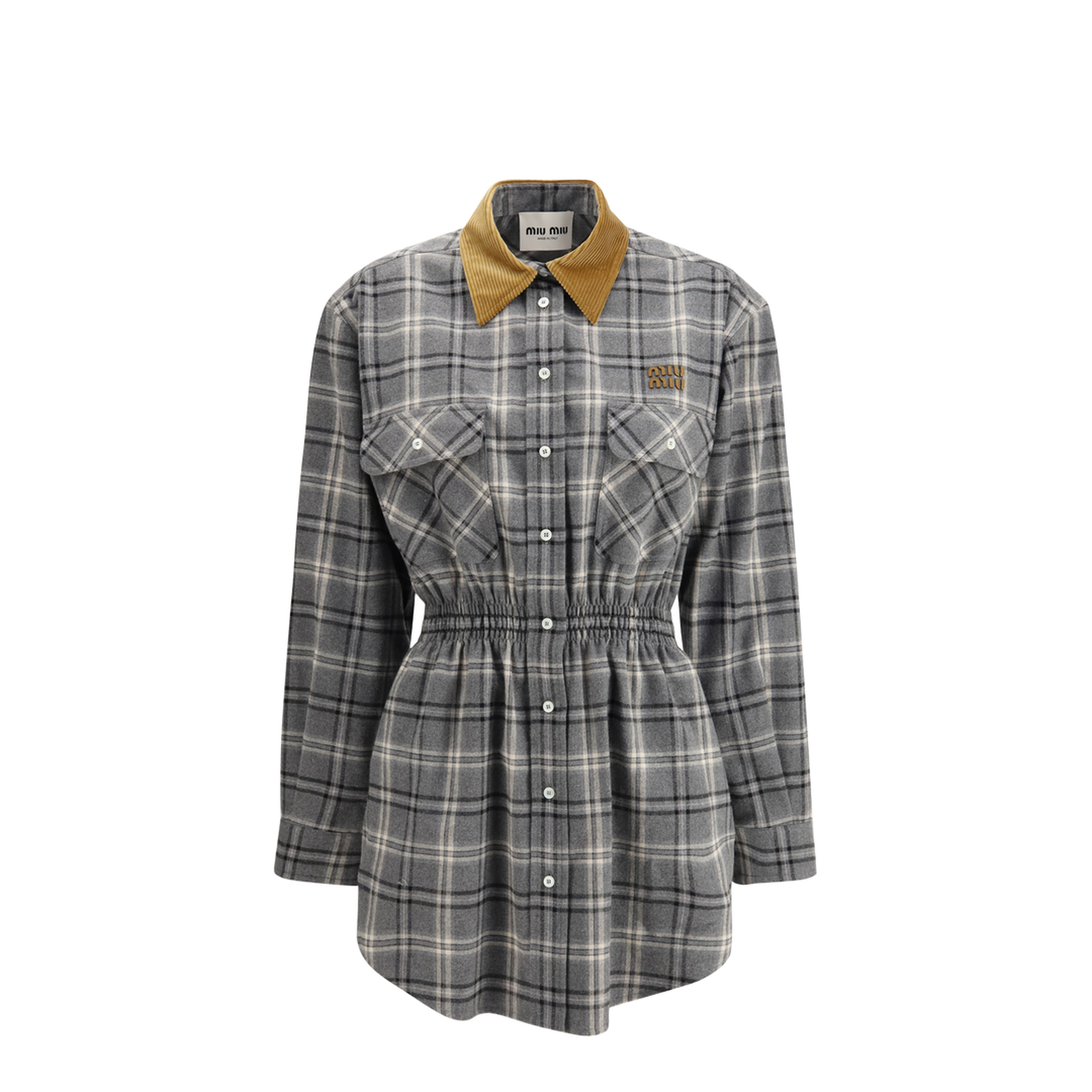 Flannel Mini-Dress - Image 1