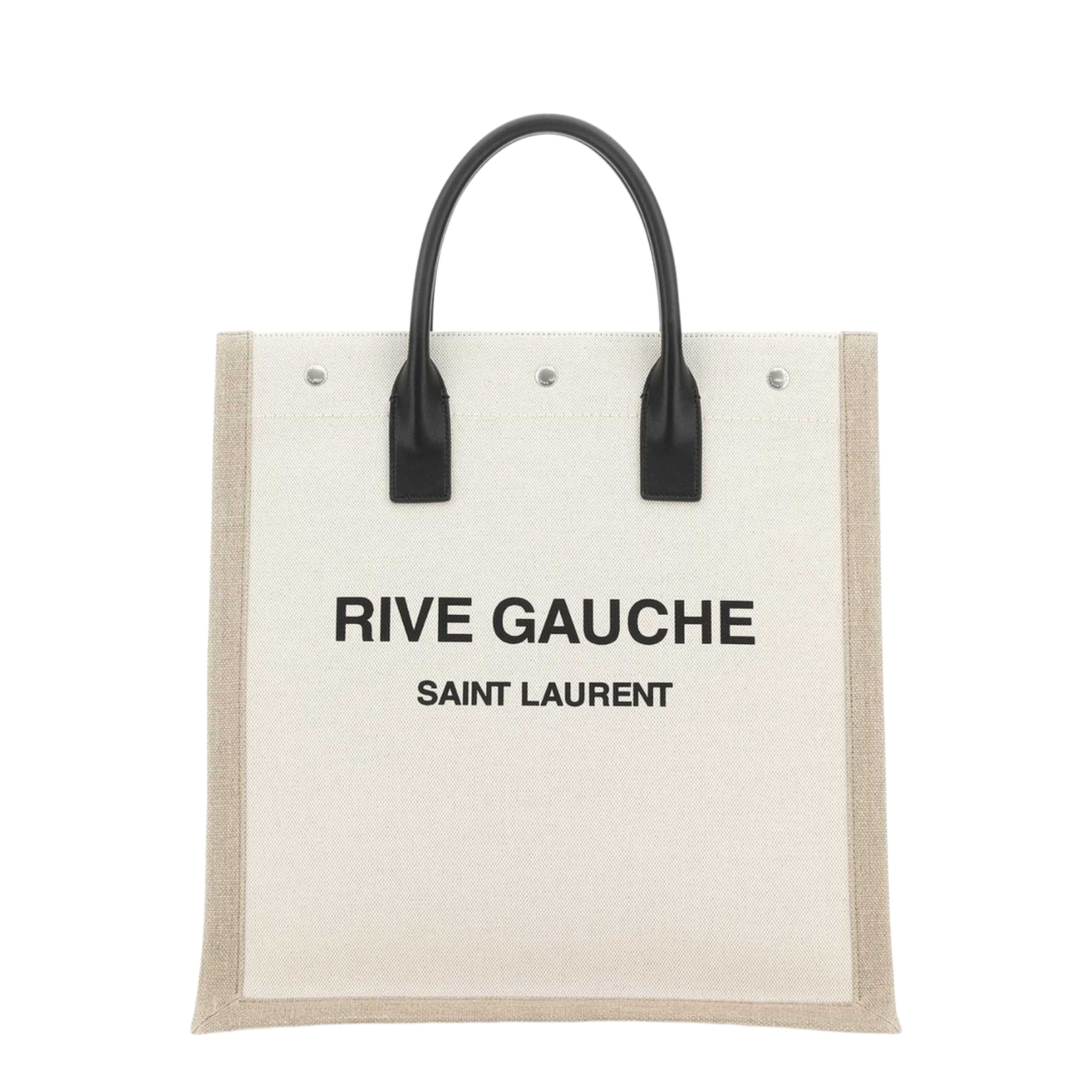 Two-tone Canvas Rive Gauche Shopping Bag - Image 4