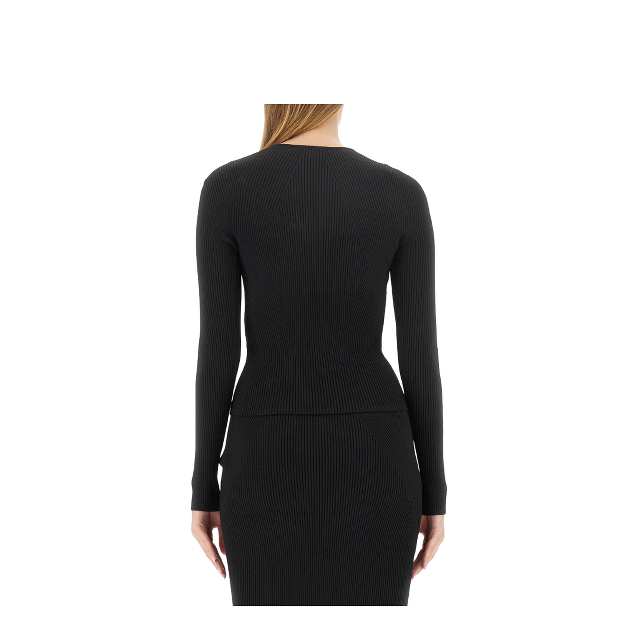 Black Wool Blend Sweater - Image 3