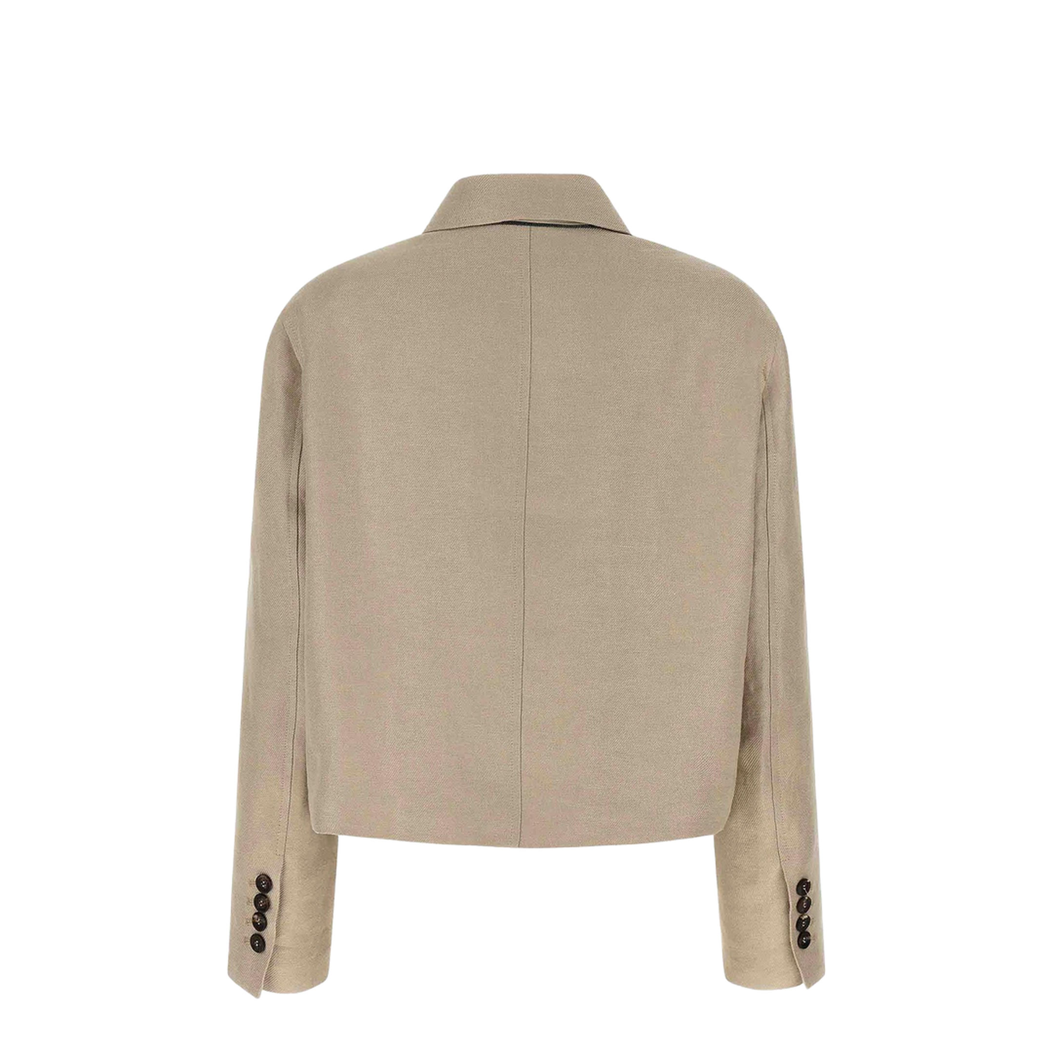 Linen Blazer Beige - Image 5
