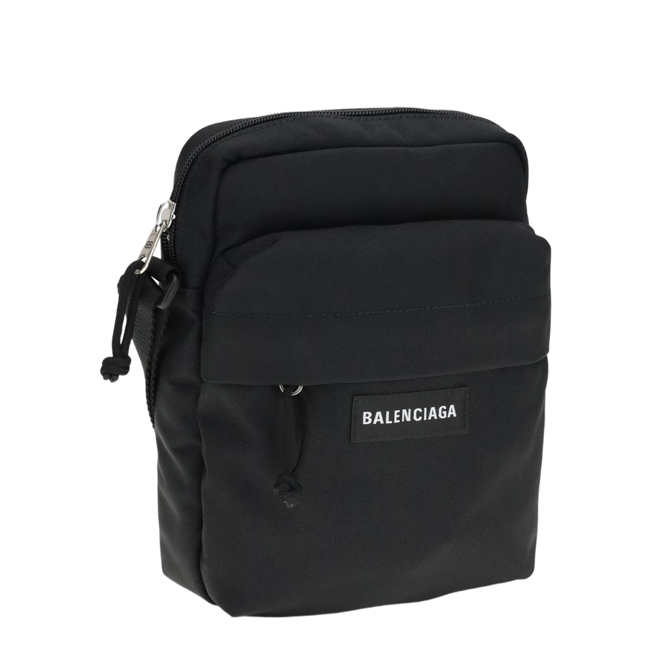 Explorer Recycled Nylon Crossbody Pouch - Black - Image 4