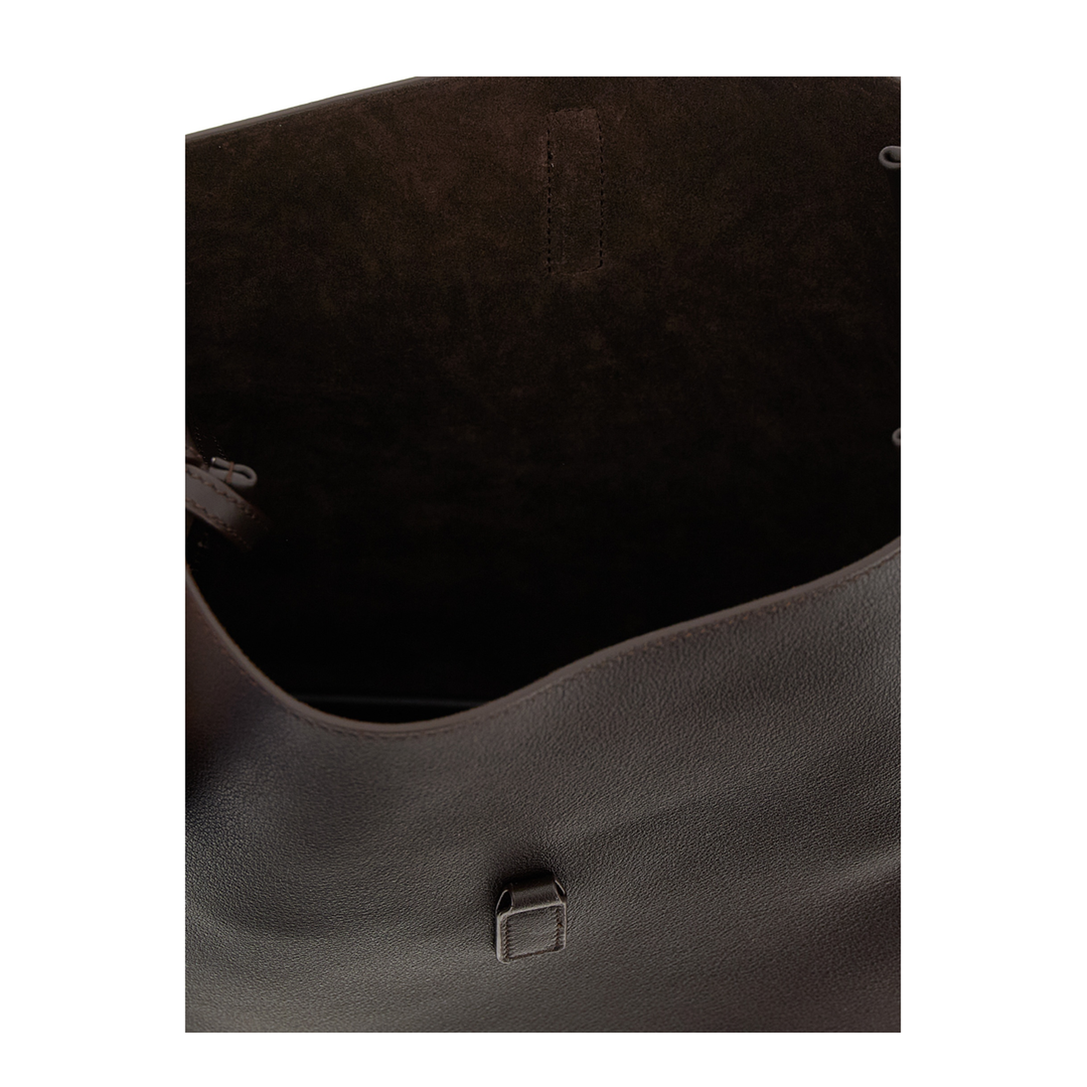 Le 5 À 7 Supple Small Grained Leather Shoulder Bag - Arabica - Image 4