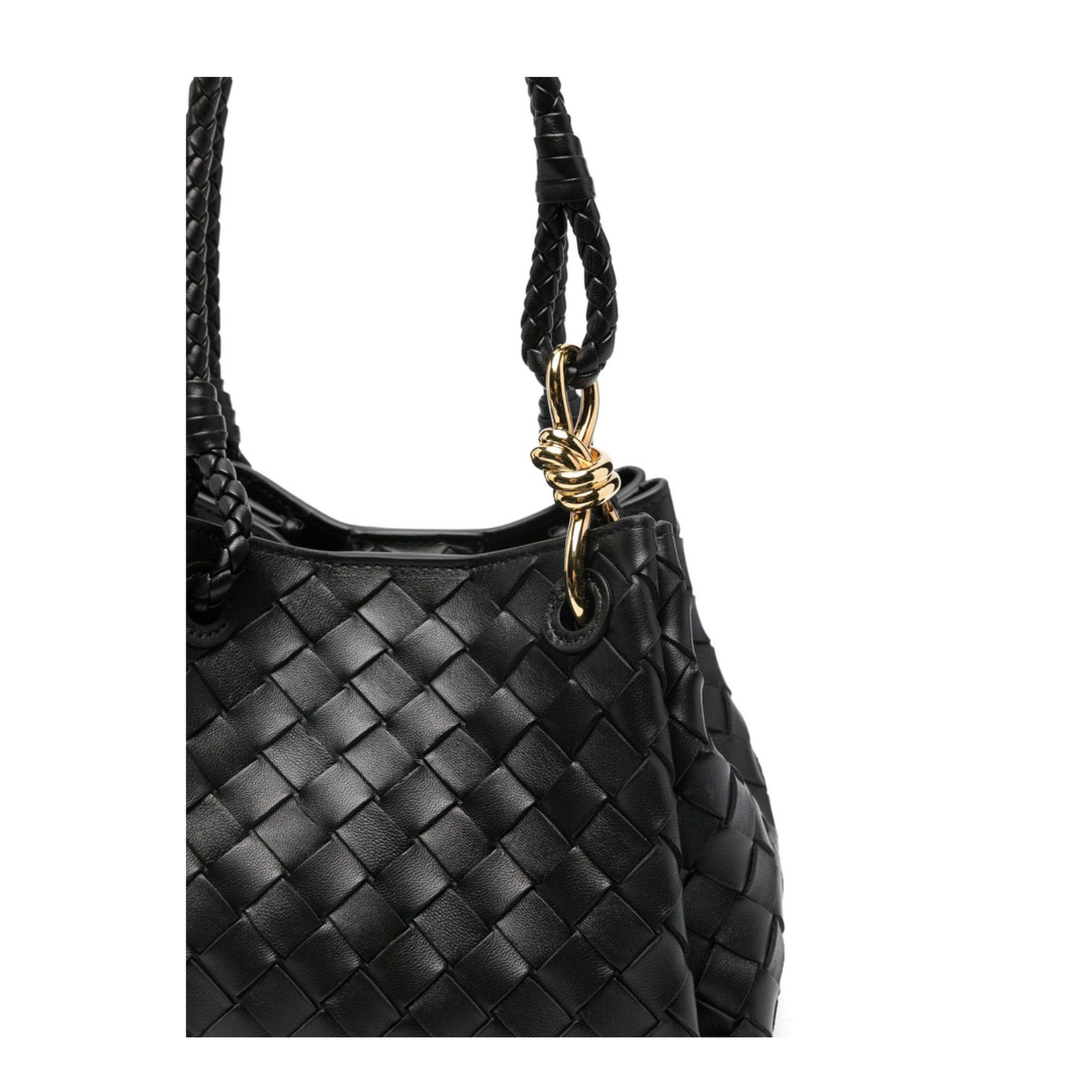 Parachute Small Leather Shoulder Bags - Black - Image 3