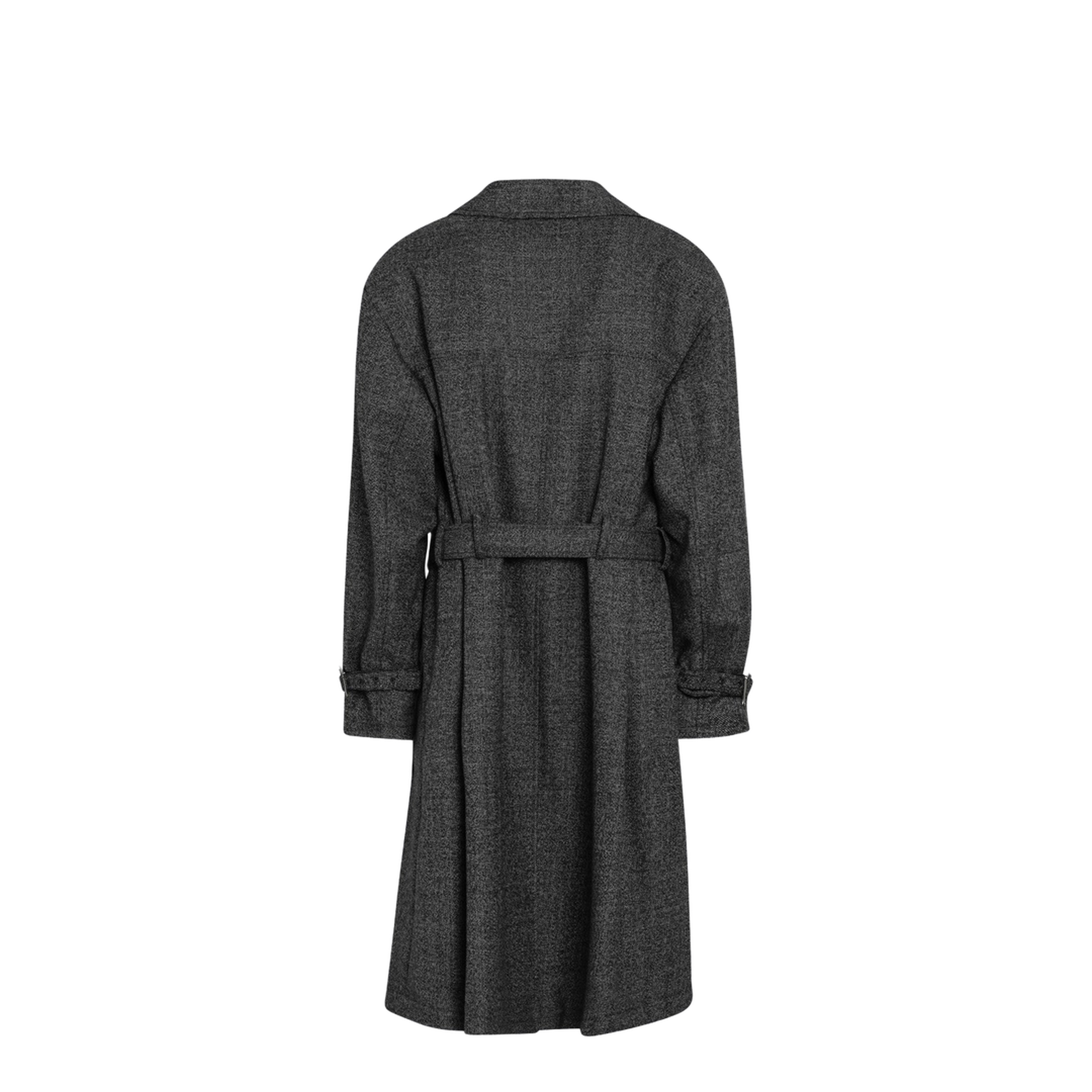 Grey Wool Double-Breasted Coat - Image 2