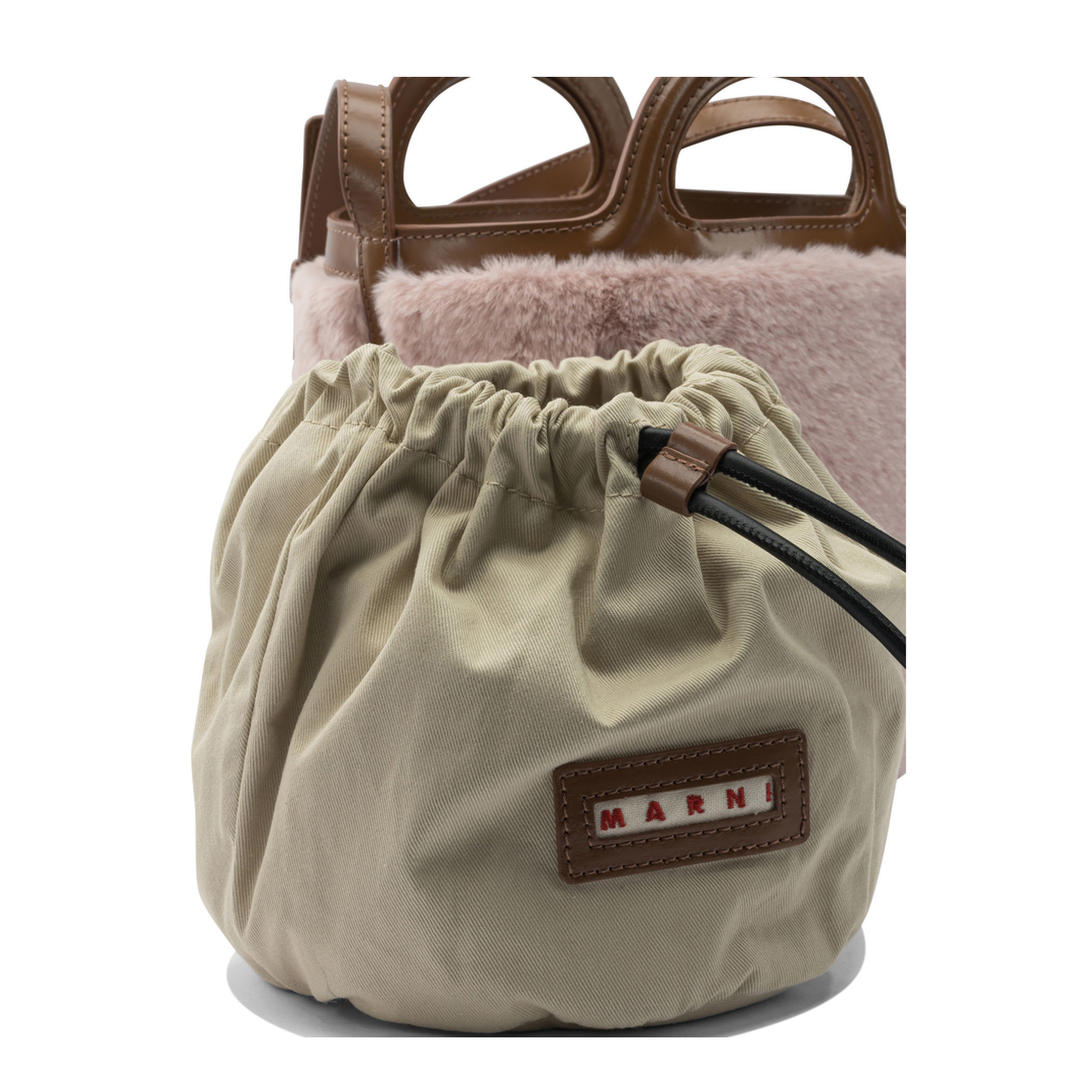 Tropicalia Small Smooth Leather Handle Bag - Light Pink - Image 4