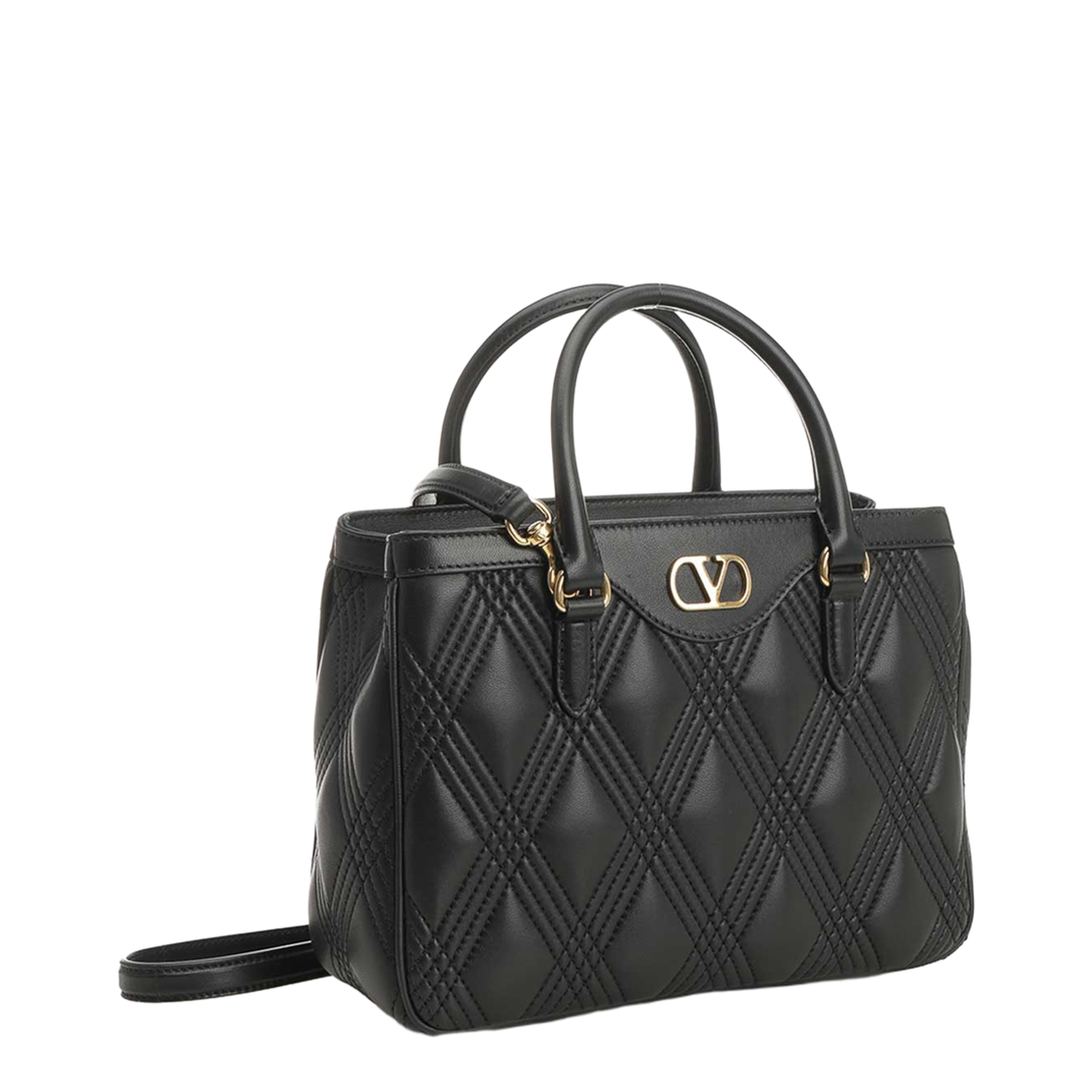 Black Leather Shoulder Bag - Image 2