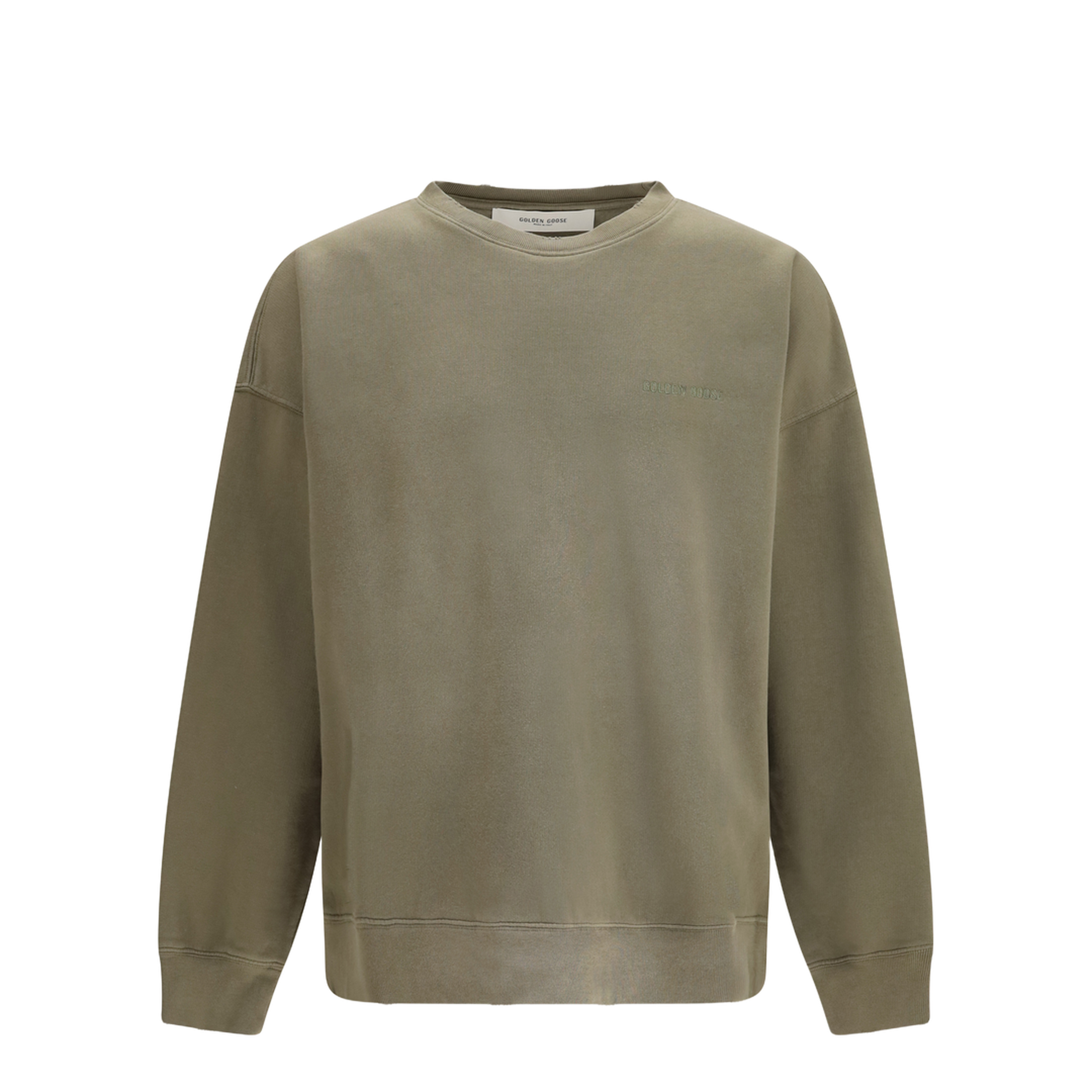 Journey unisex Crew neck in garment-dyed cotton fleece - Image 1