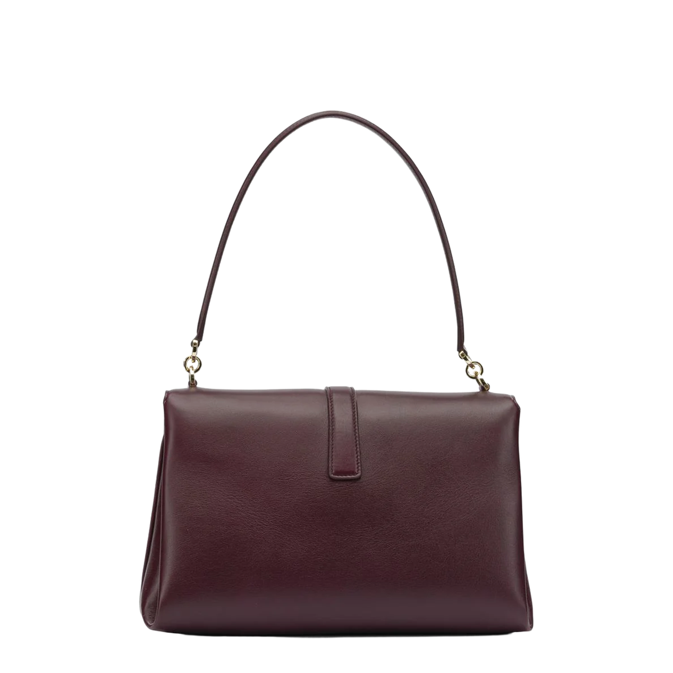 Gancini Soft Medium Calfskin Handbag - Claret - Image 3