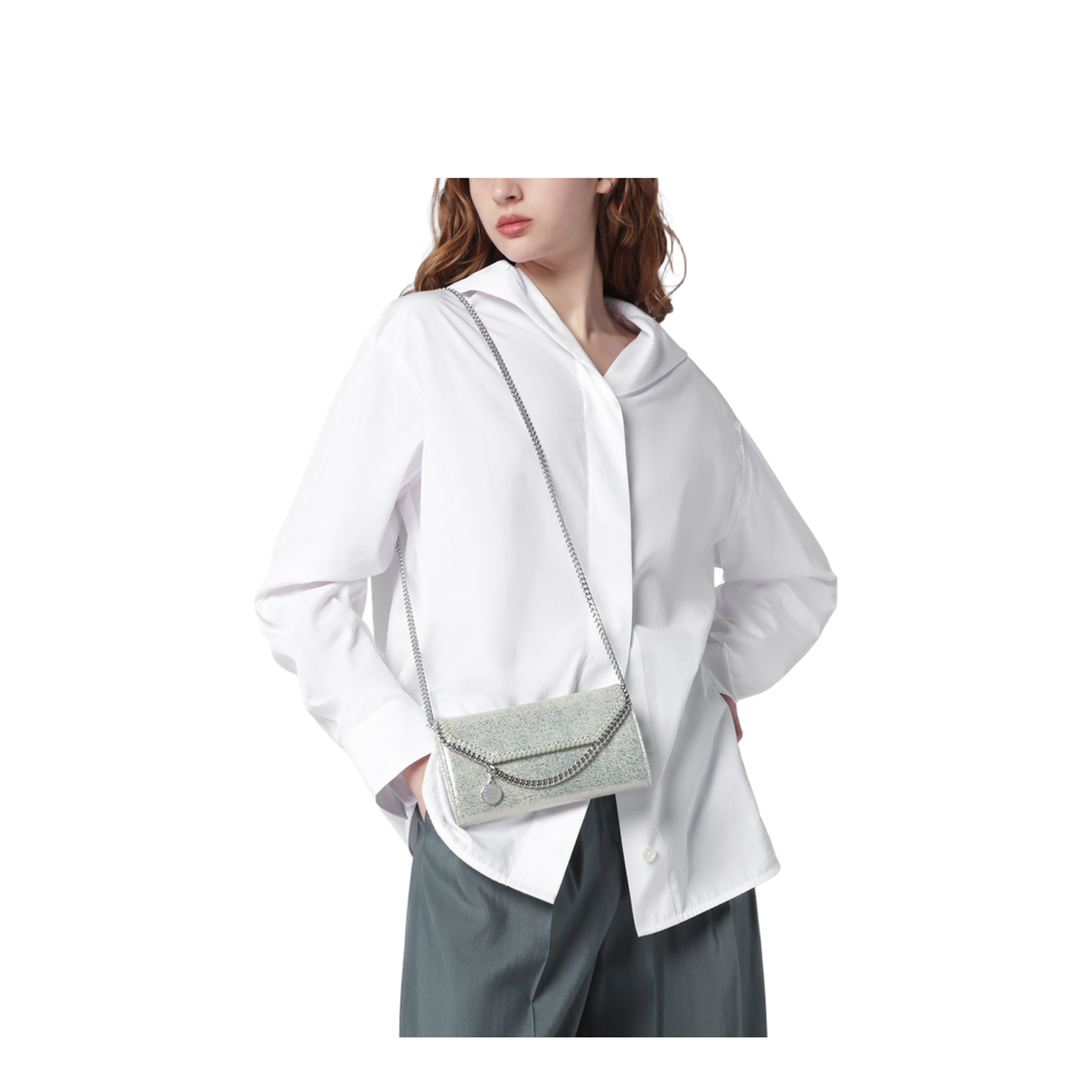 Light Lime Green Falabella Shoulder Wallet Bag - Image 2