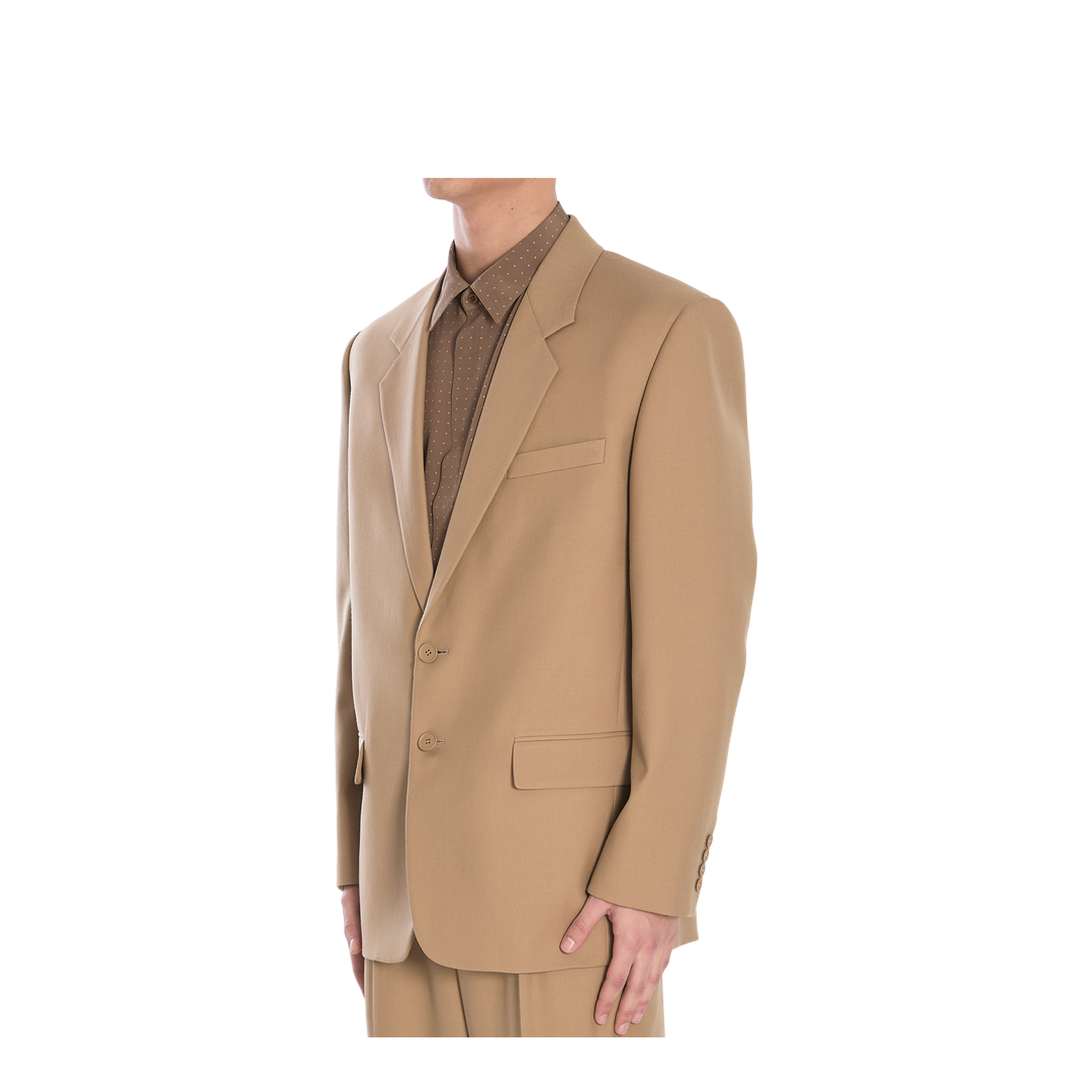 Single-breasted wool jacket - Image 2