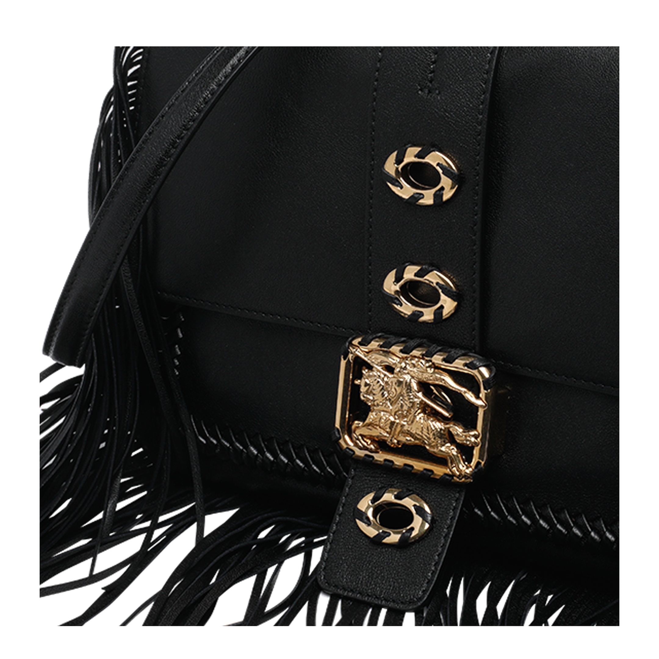 Rider Small Lamb Leather Handbag - Black - Image 4