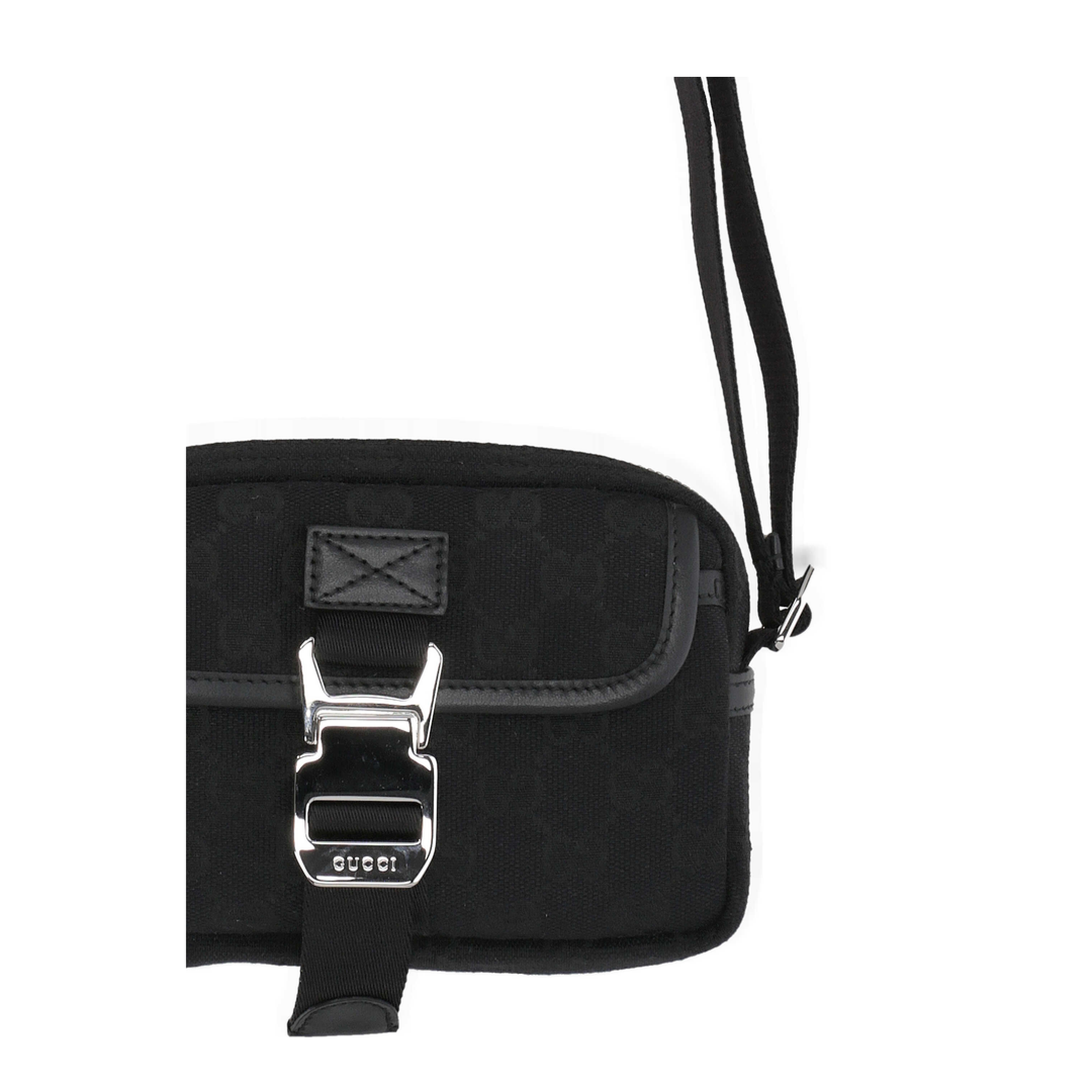 Mini Canvas Crossbody - Black - Image 4