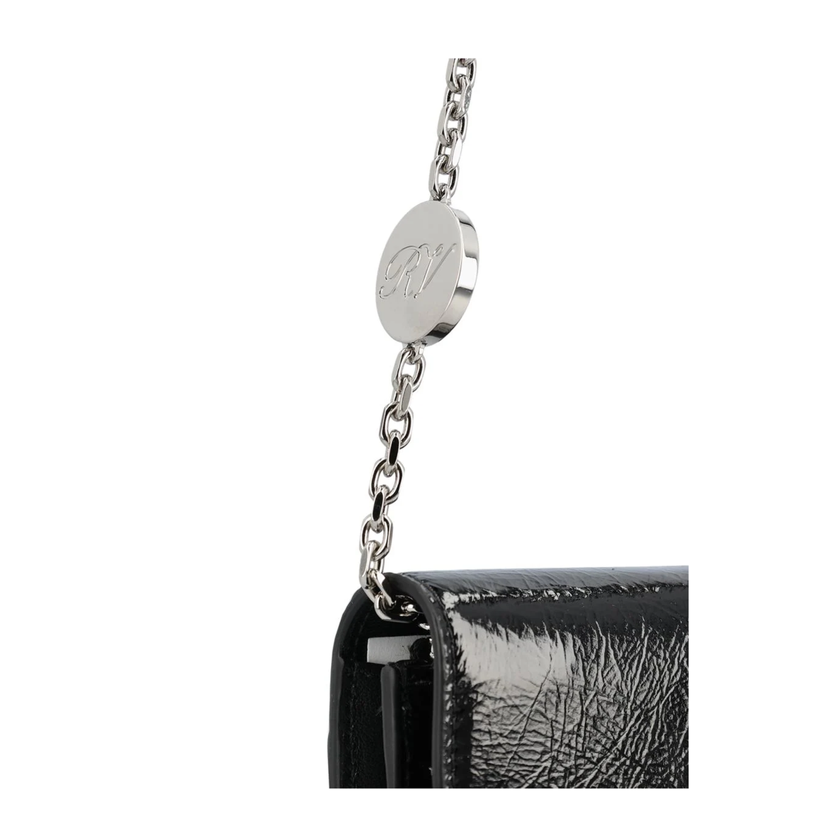 Belle Vivier Patent Wallet Black - Image 4