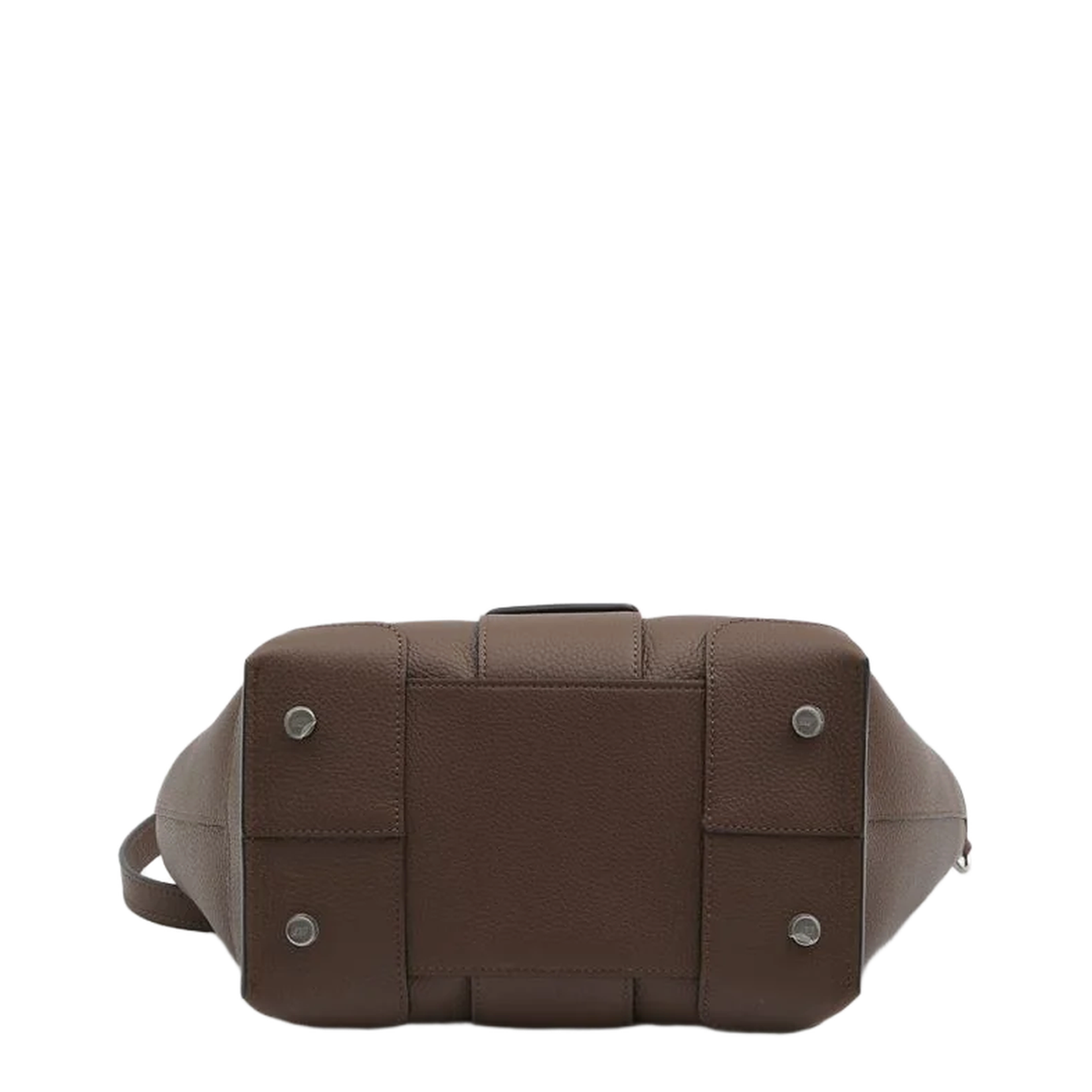 Mini Shopping Bag Leather Brown - Image 3