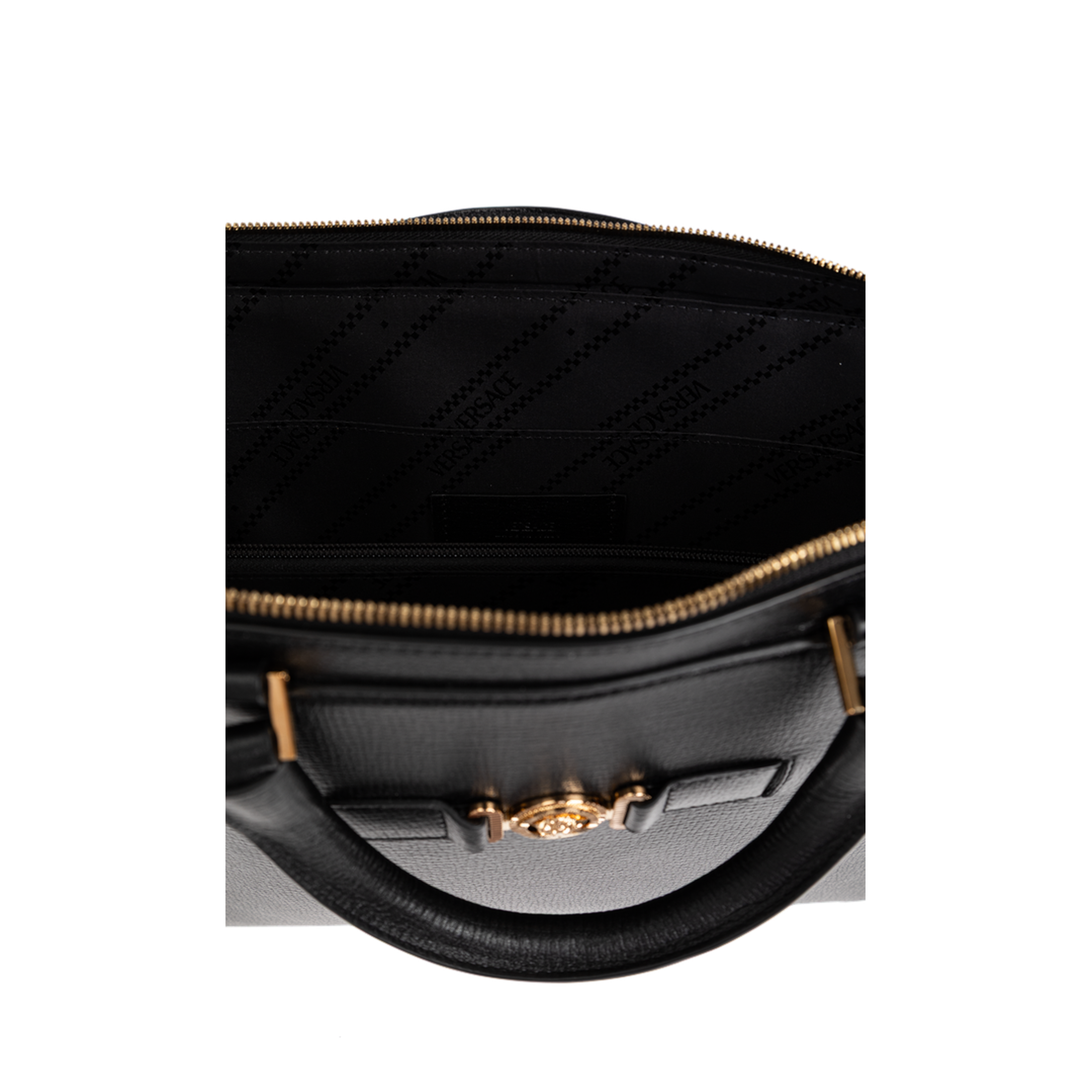 Medusa Biggie Calf Leather Tote - Black - Image 5