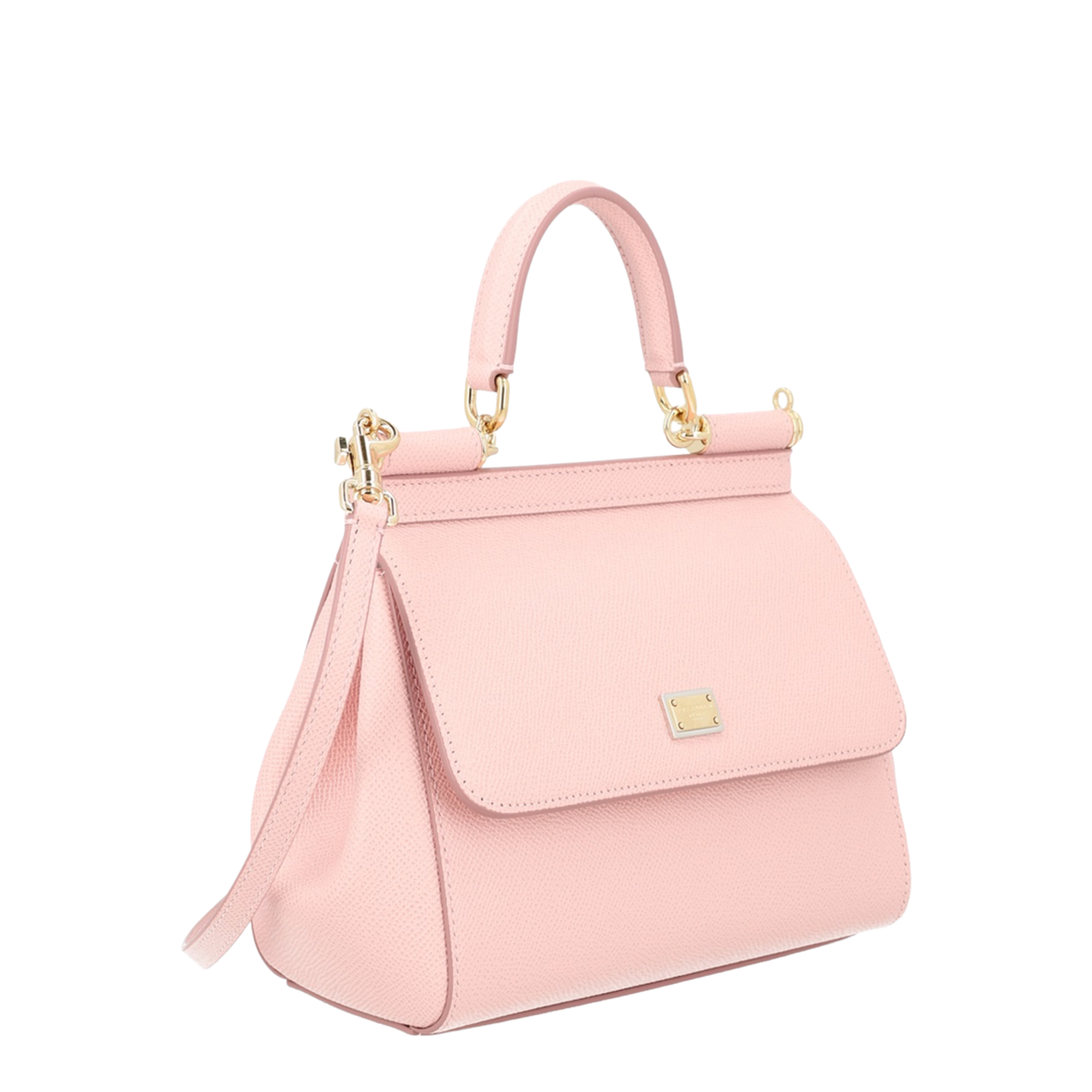 Medium Sicily Top-Handle Bag in Pink - Image 3