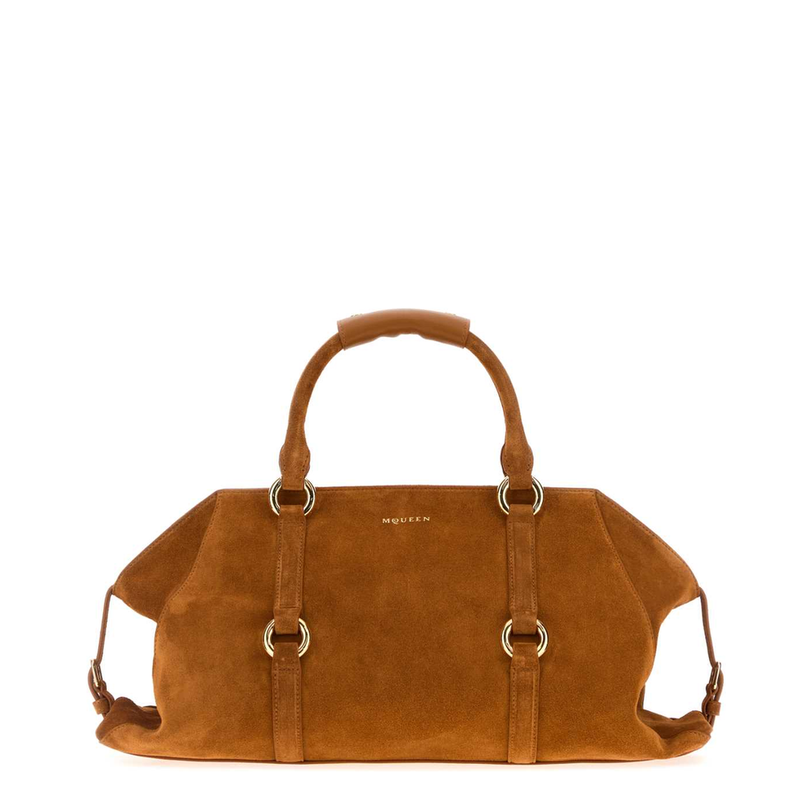 Farringdon Handbag Suede Medium Caramel - Image 1