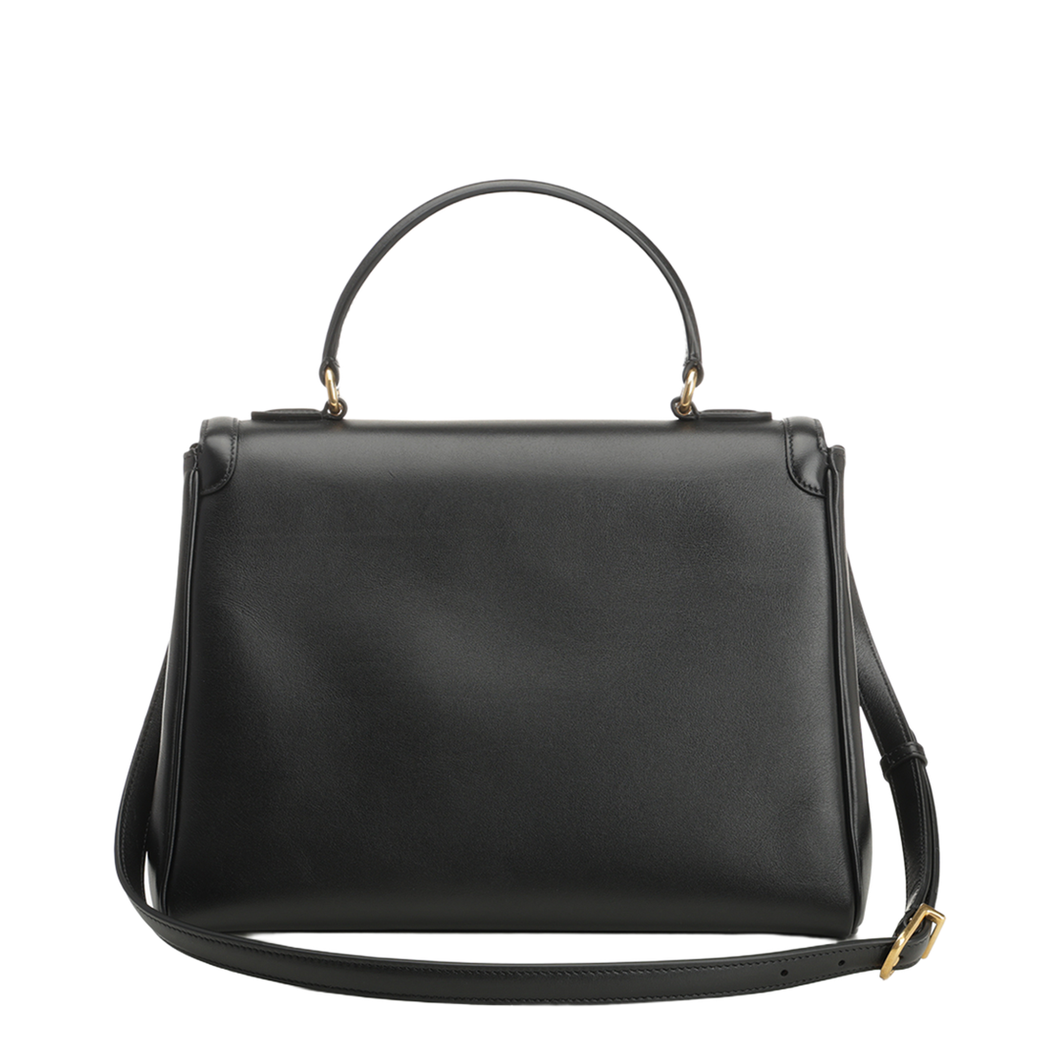 9To5 Medium Calfskin Top Handle Bag - Black - Image 3