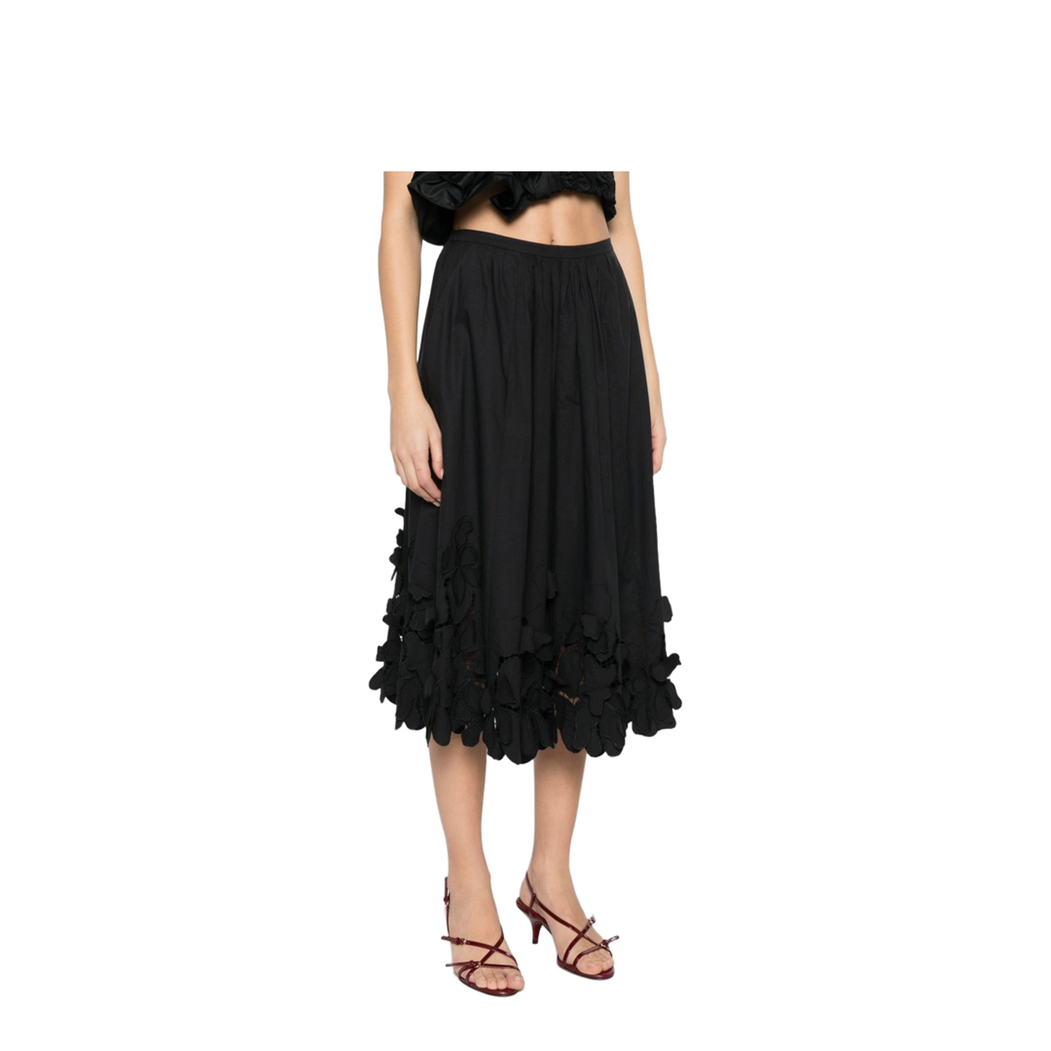 Embroidered Cotton Skirt - Image 2