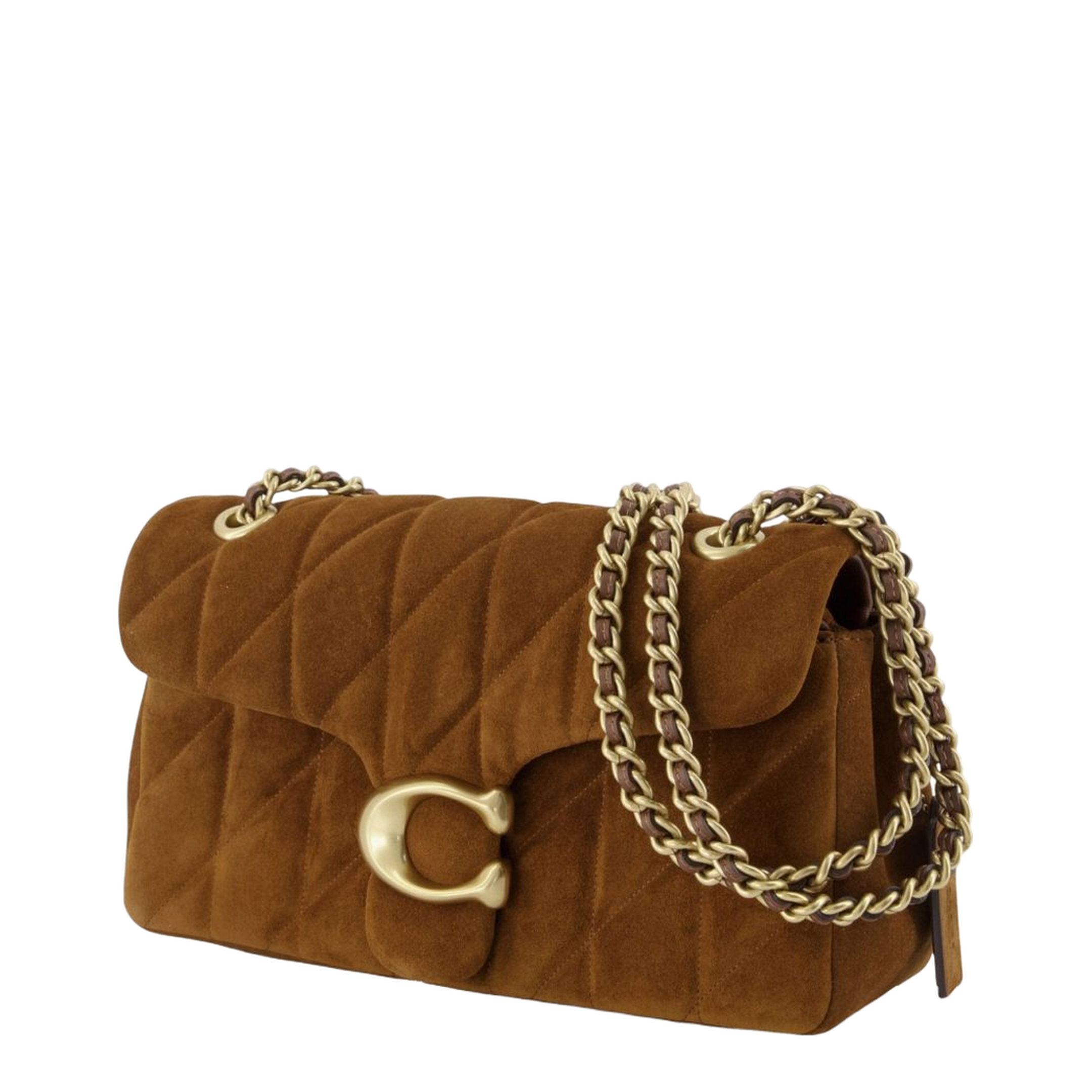 Tabby 26 Suede and Smooth Leather Shoulder Bag - Warm Brown - Image 2