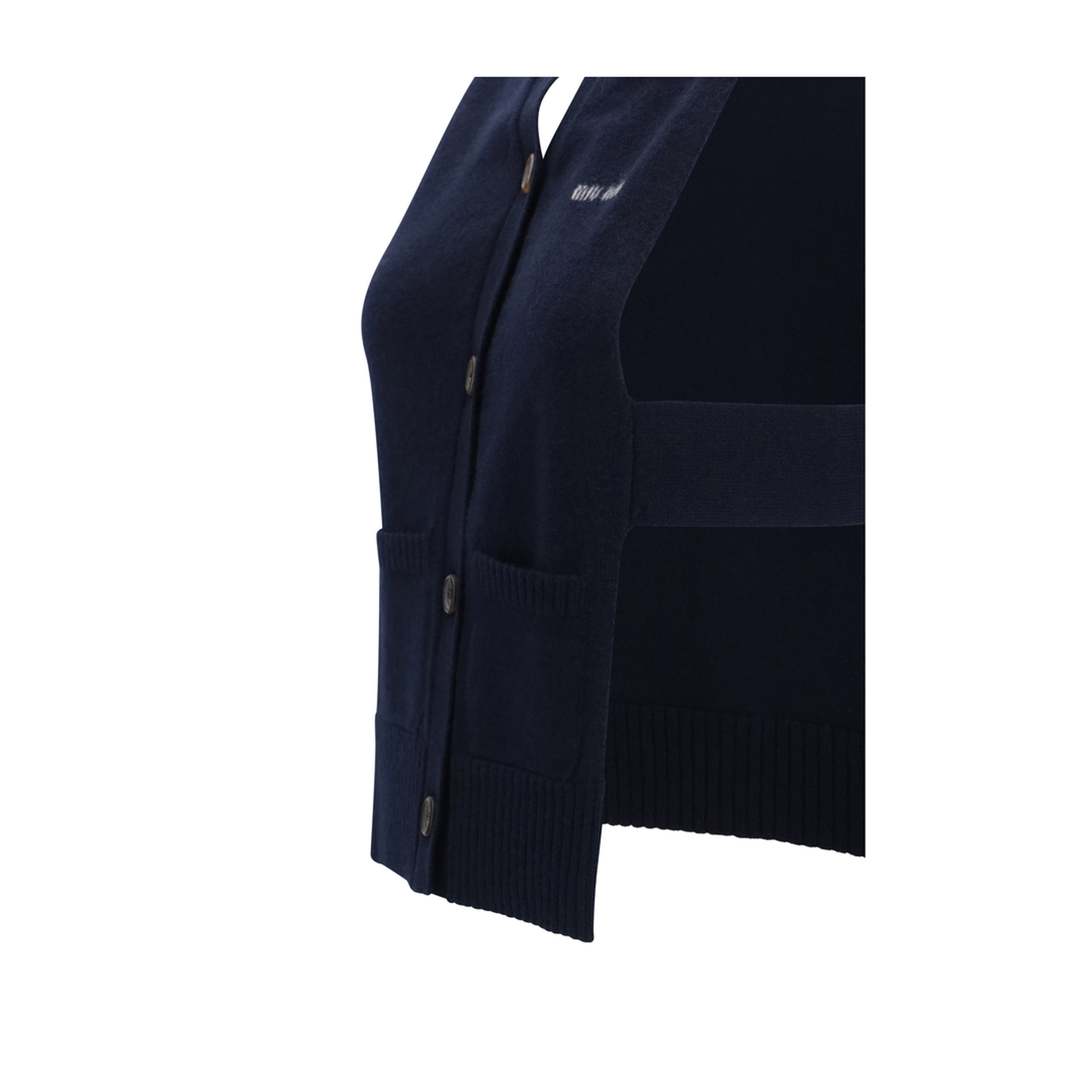 Cashmere Cardigan Vest - Image 4