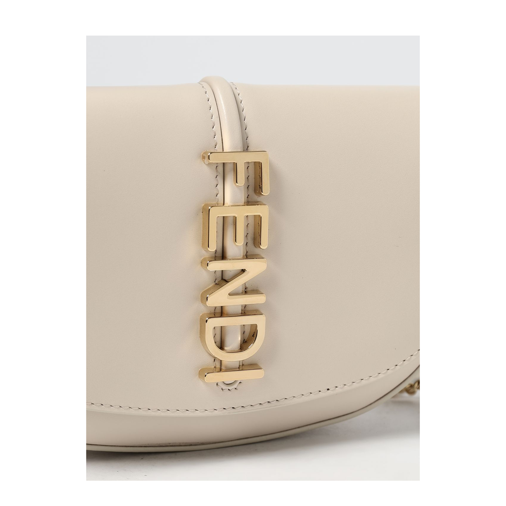 Wallet on Chain Leather White - Image 4