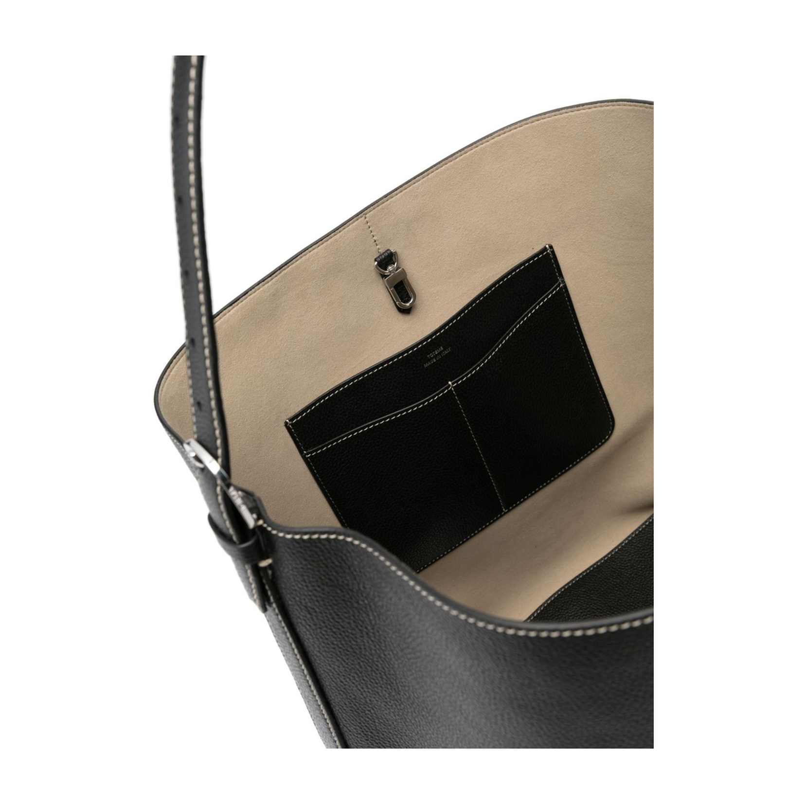 Leather Belted Tote Shoulder Bag - Image 4