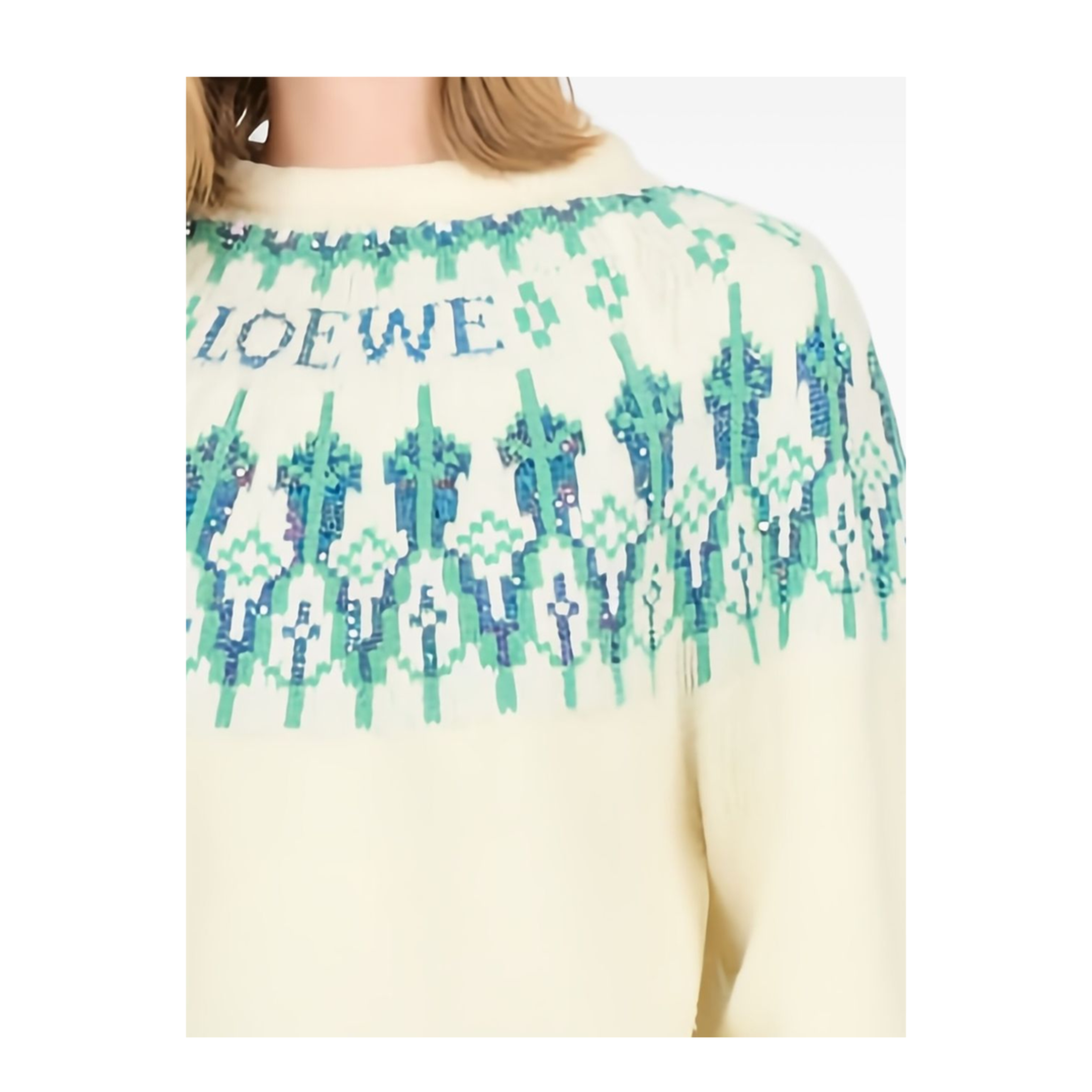 Wool Blend Crewneck Sweater - Image 2