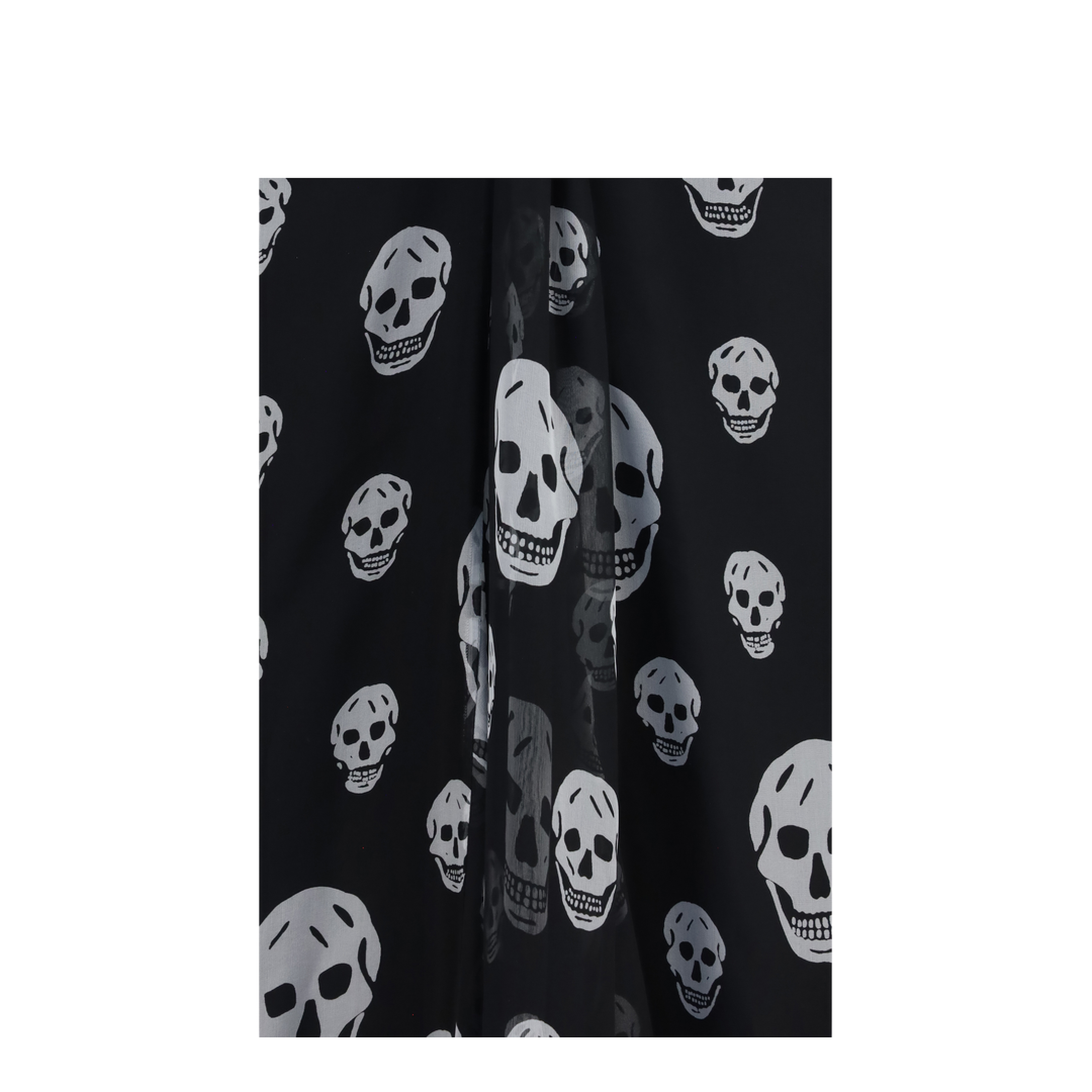 Draped Long Skull Skirt - Image 3