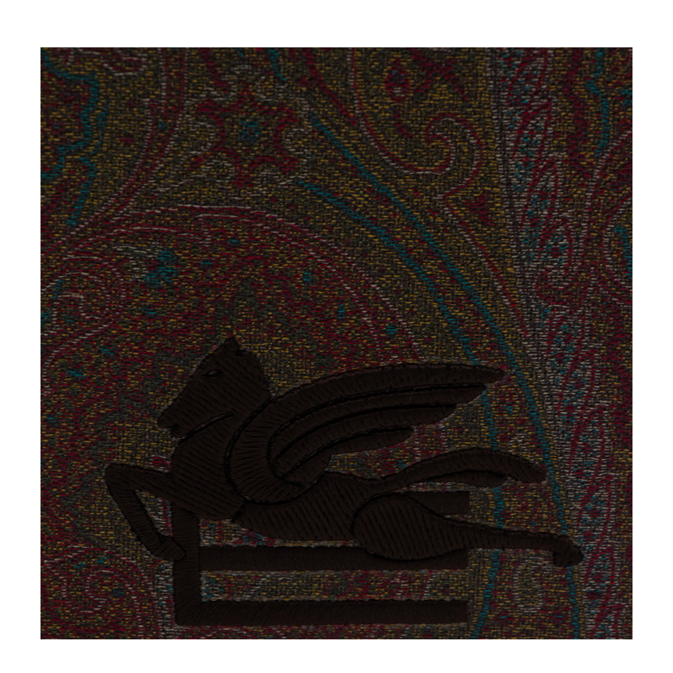 Jacquard Clutch Bag - Brown - Image 6