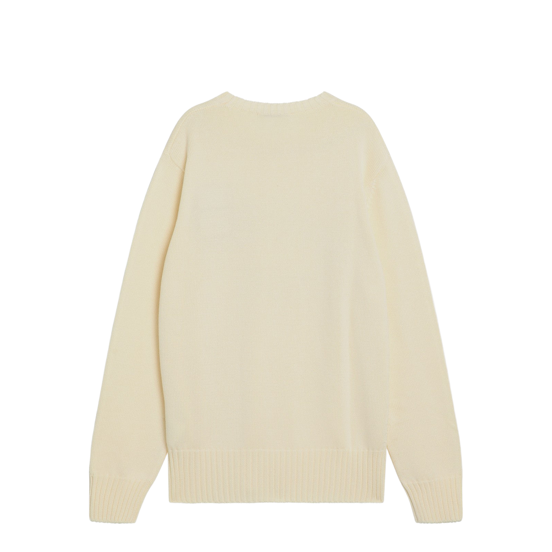 Sweater Ecru in Cotton with Logo - Image 2