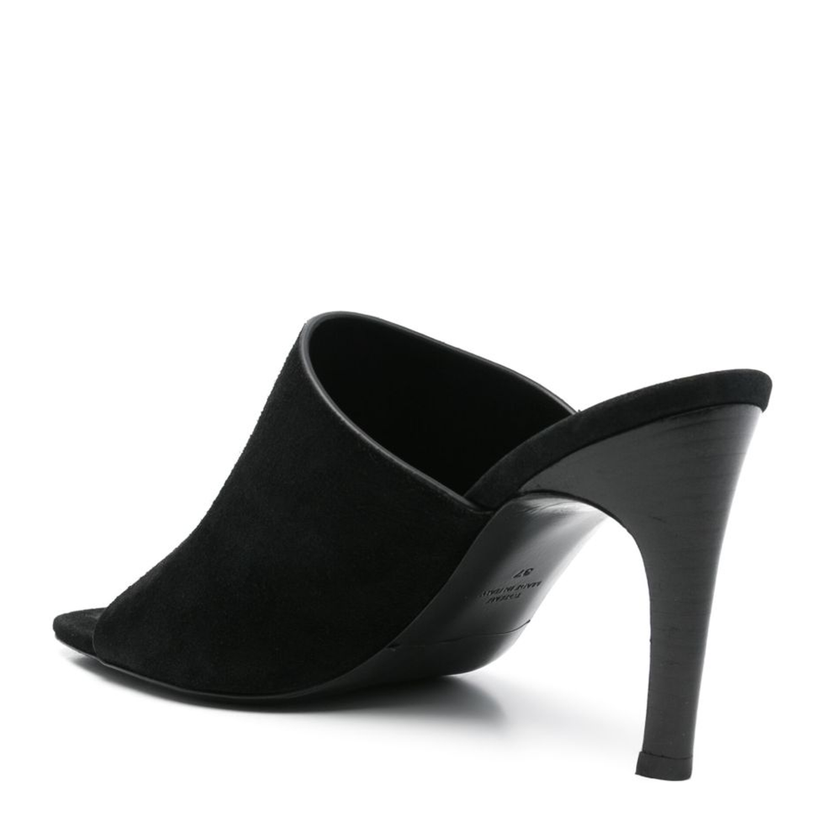 Suede Heeled Mules - Image 3