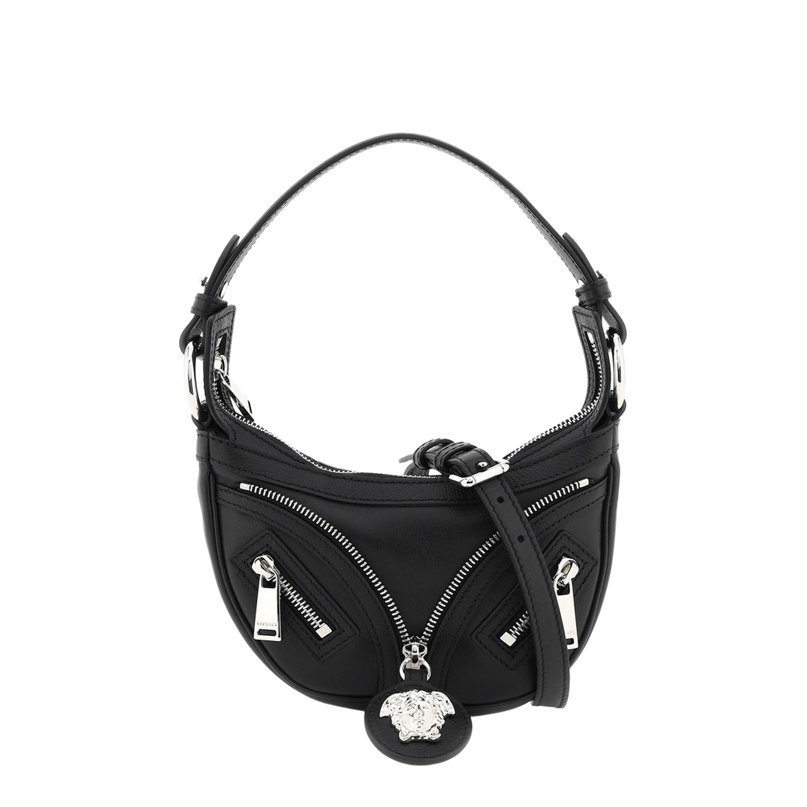Repeat Mini Black Hobo Bag - Image 1