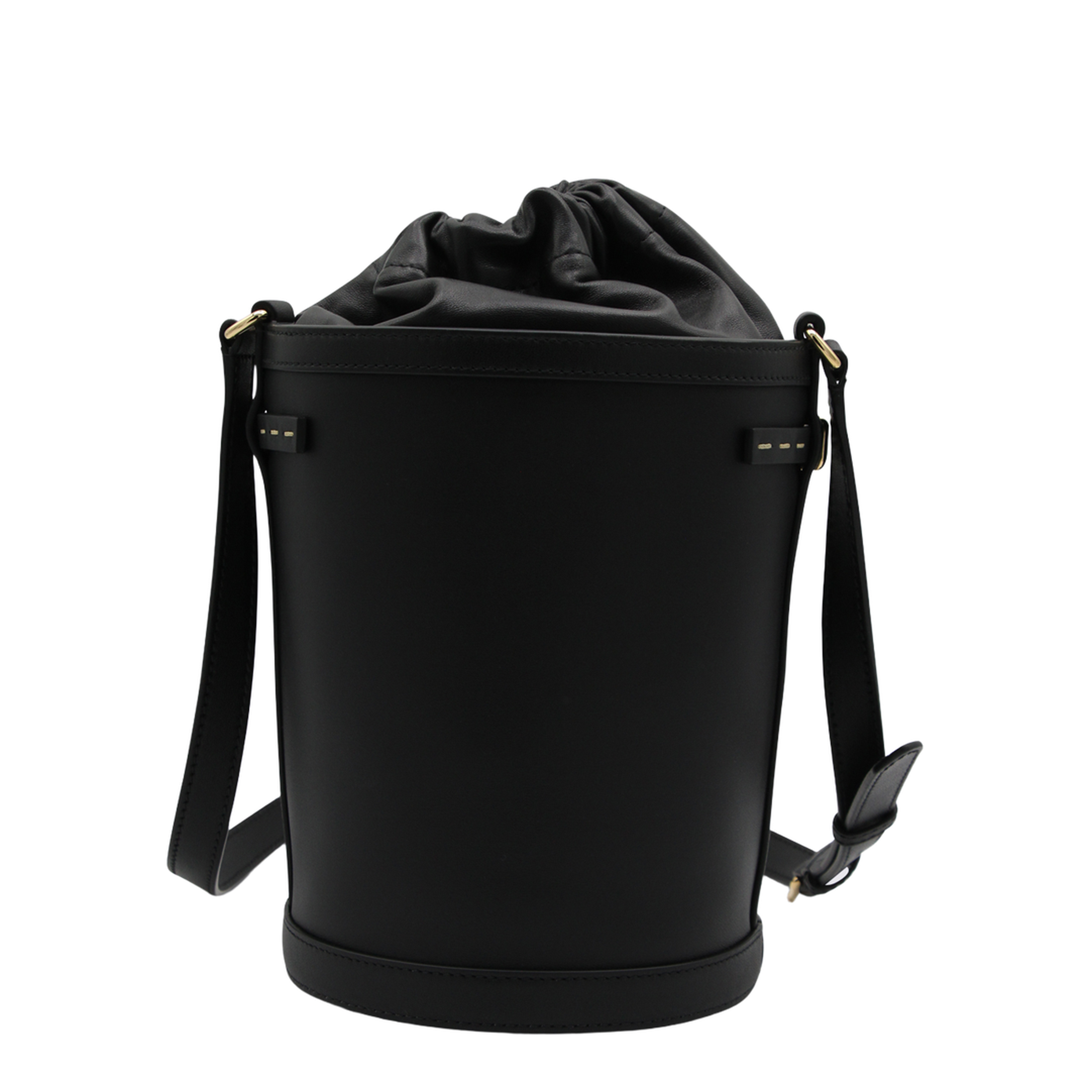 Antibes Bucket Bag Medium Leather - Black - Image 6