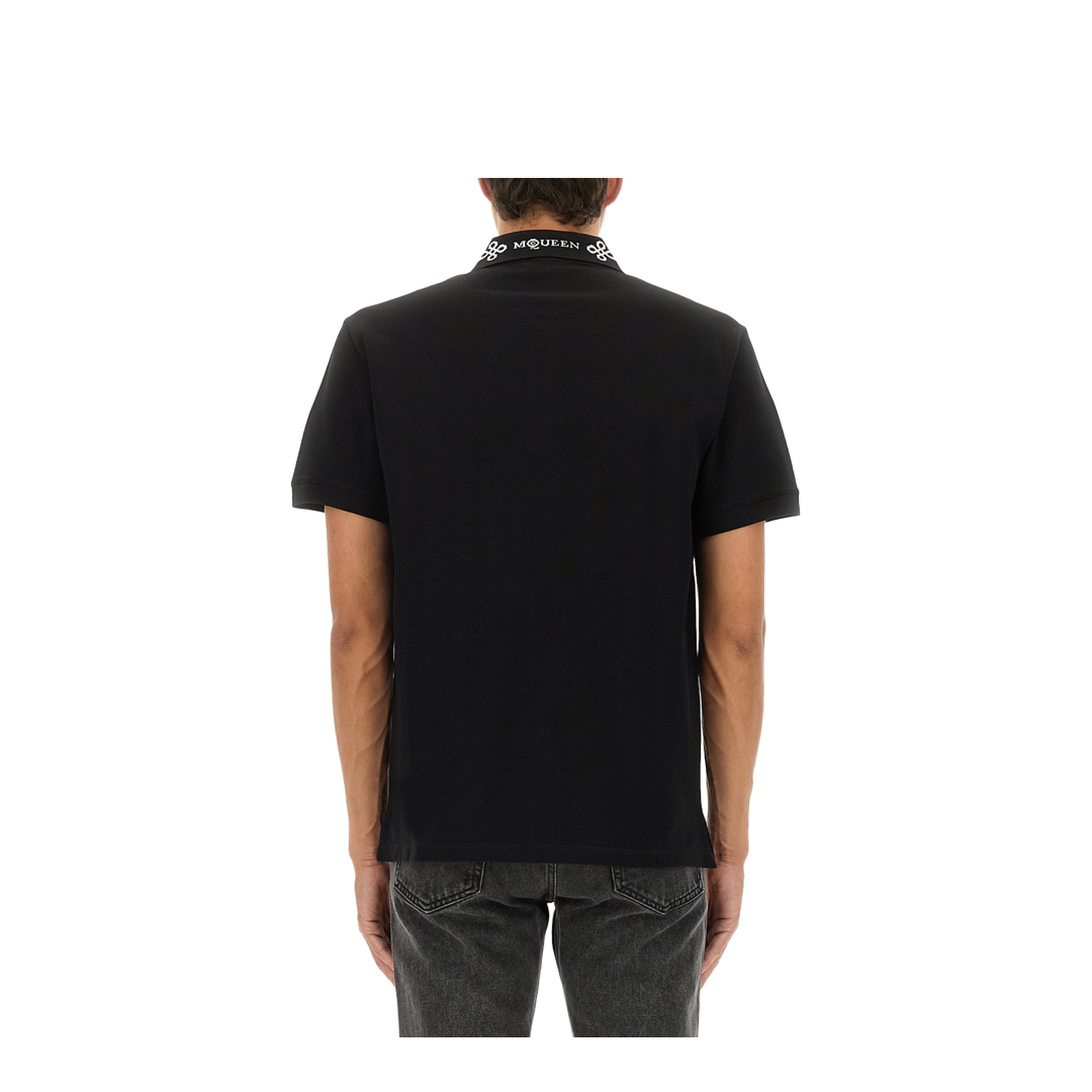 Polo Shirt with Logo on the Collar - Image 3