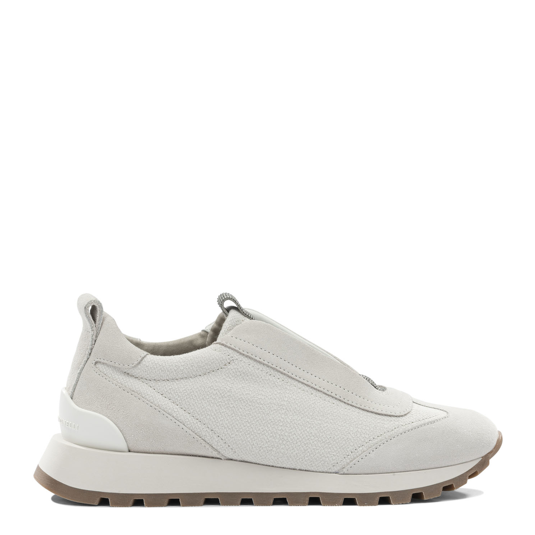 Canvas And Suede Sneaker With Precious Detail - Image 1