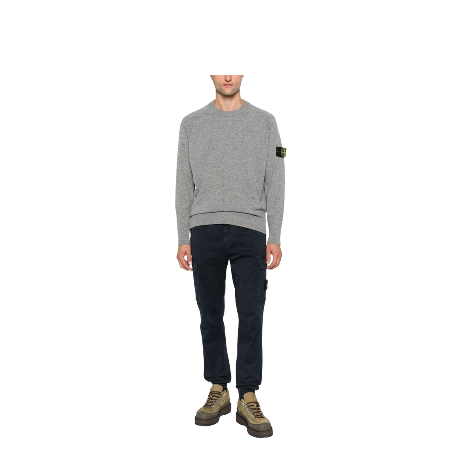 Cargo Trousers in Stretch Organic Broken Twill Cotton - Image 3