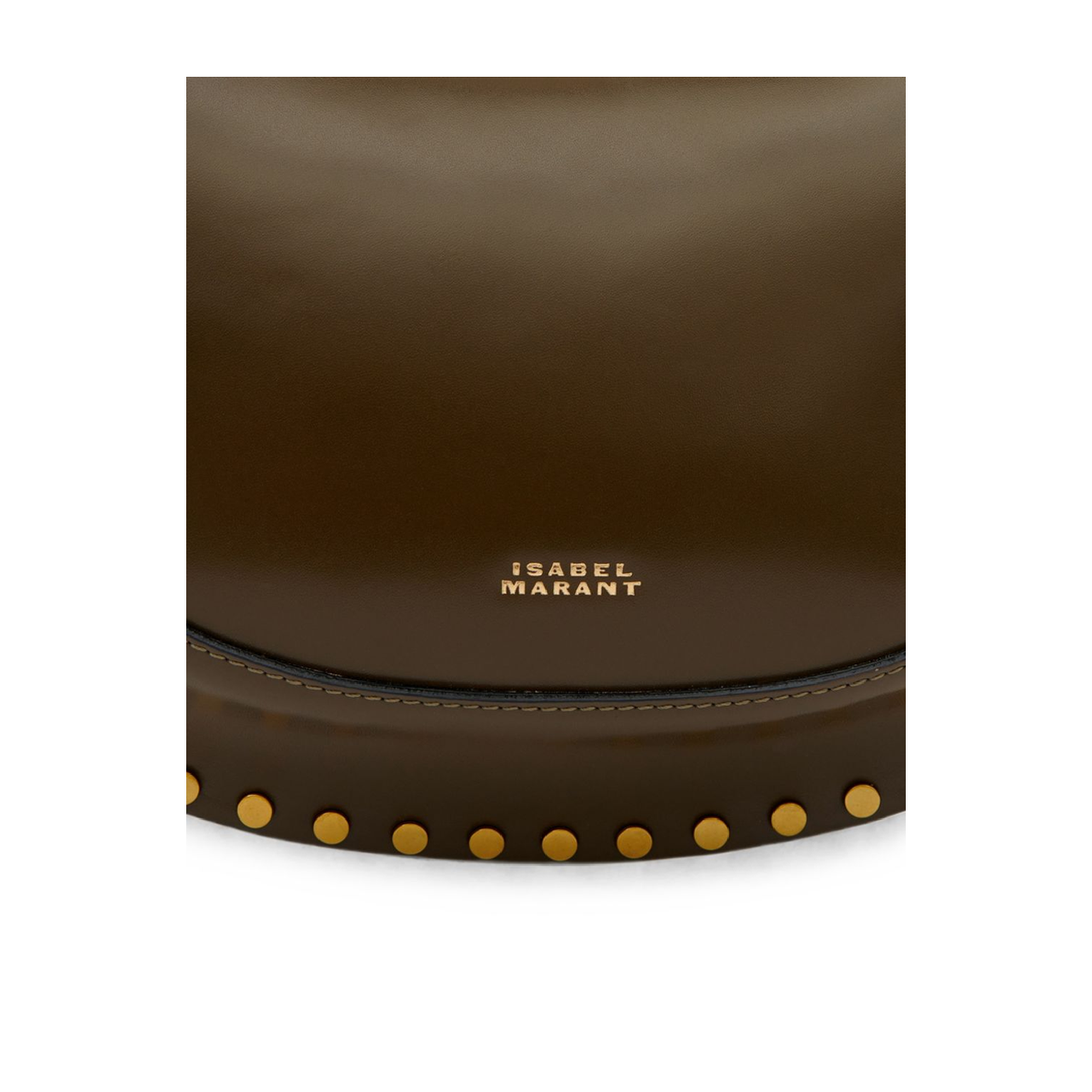 Oskan Moon Calfskin Shoulder Bag - Brown - Image 3