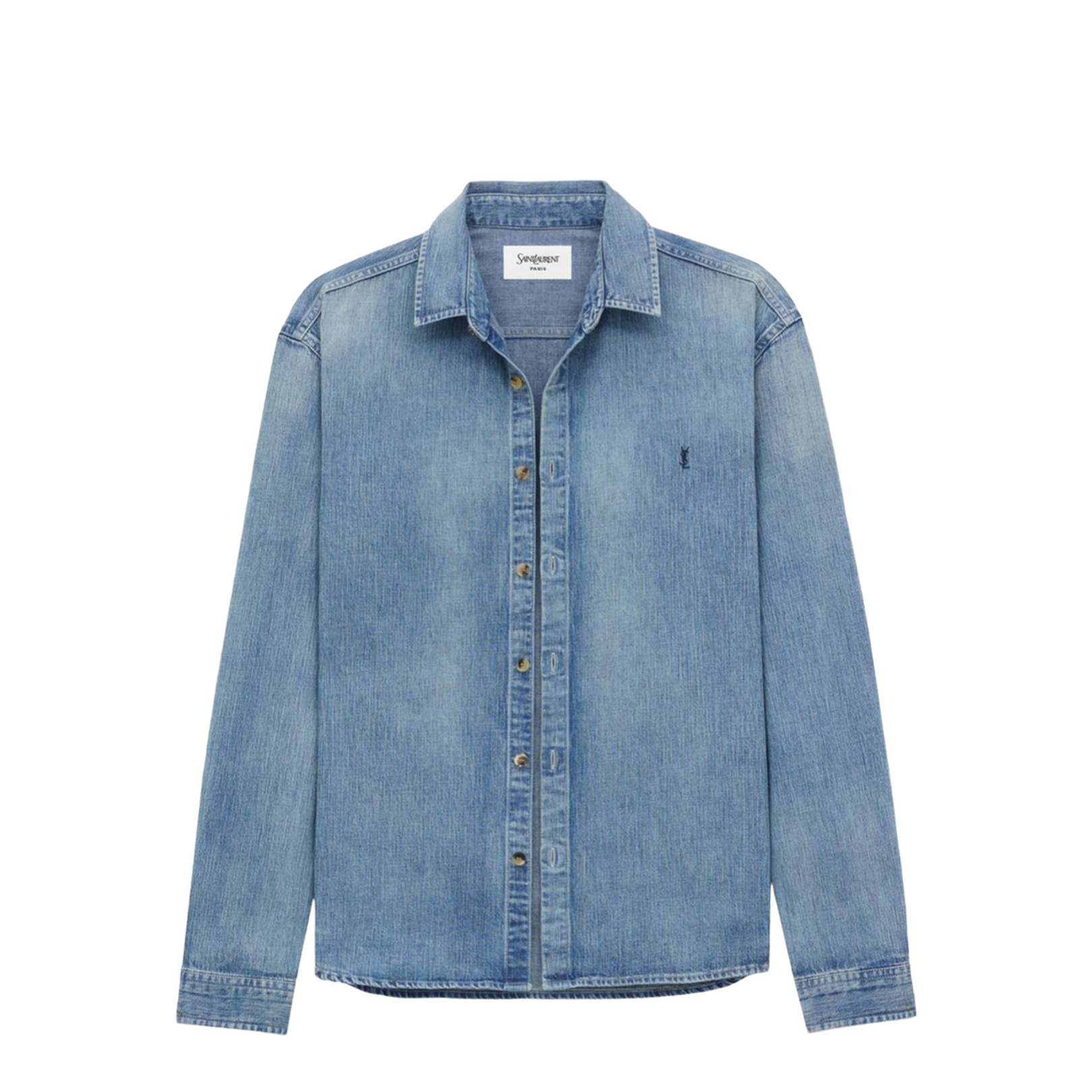 Cassandra Shirt in Day Blue Denim - Image 2