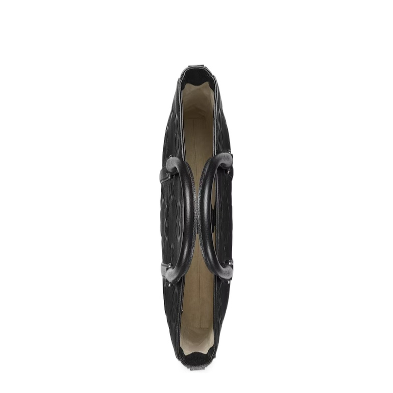 GG Jumbo Medium Leather Duffle Bag - Black - Image 3