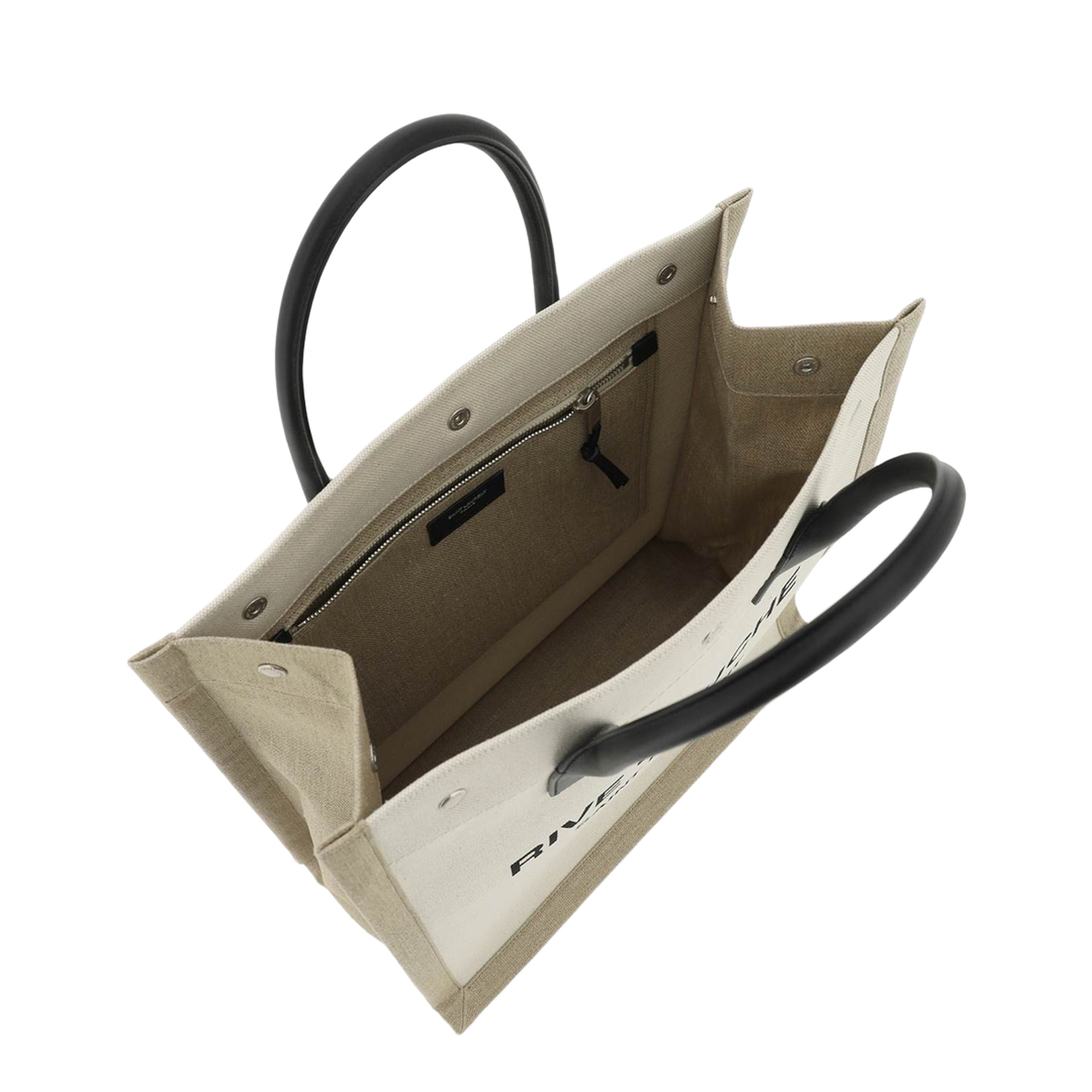 Two-tone Canvas Rive Gauche Shopping Bag - Image 2