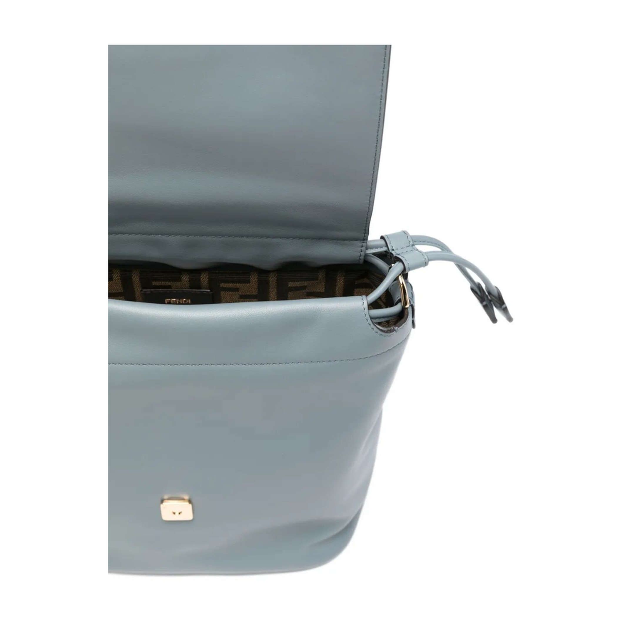 Women's Backpack Leather Blue - Image 5